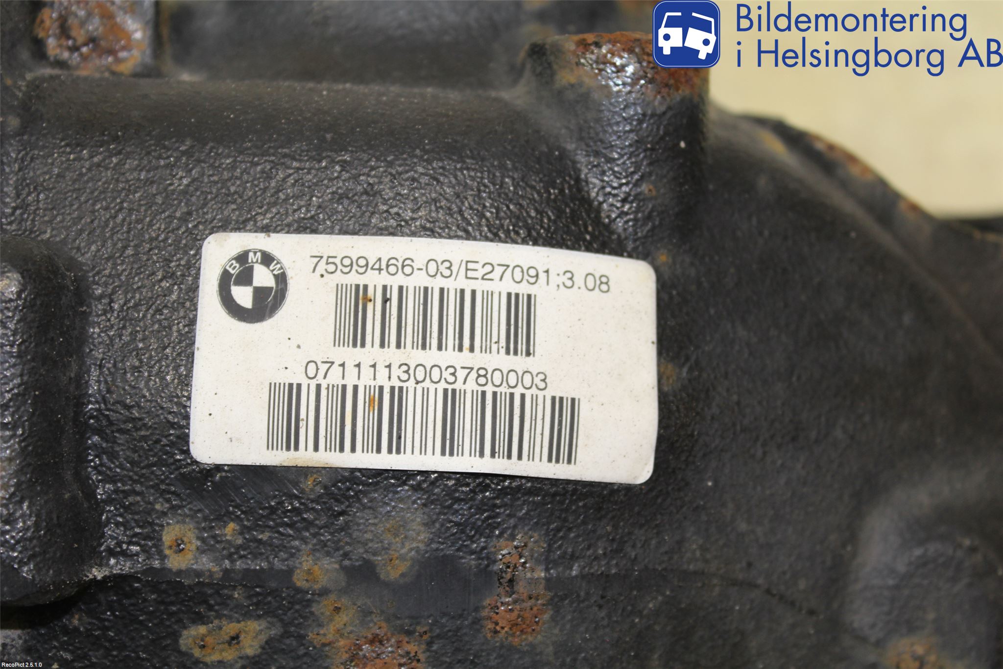 BMW 1 F20/F21 11-19 Bakväxel-Diff