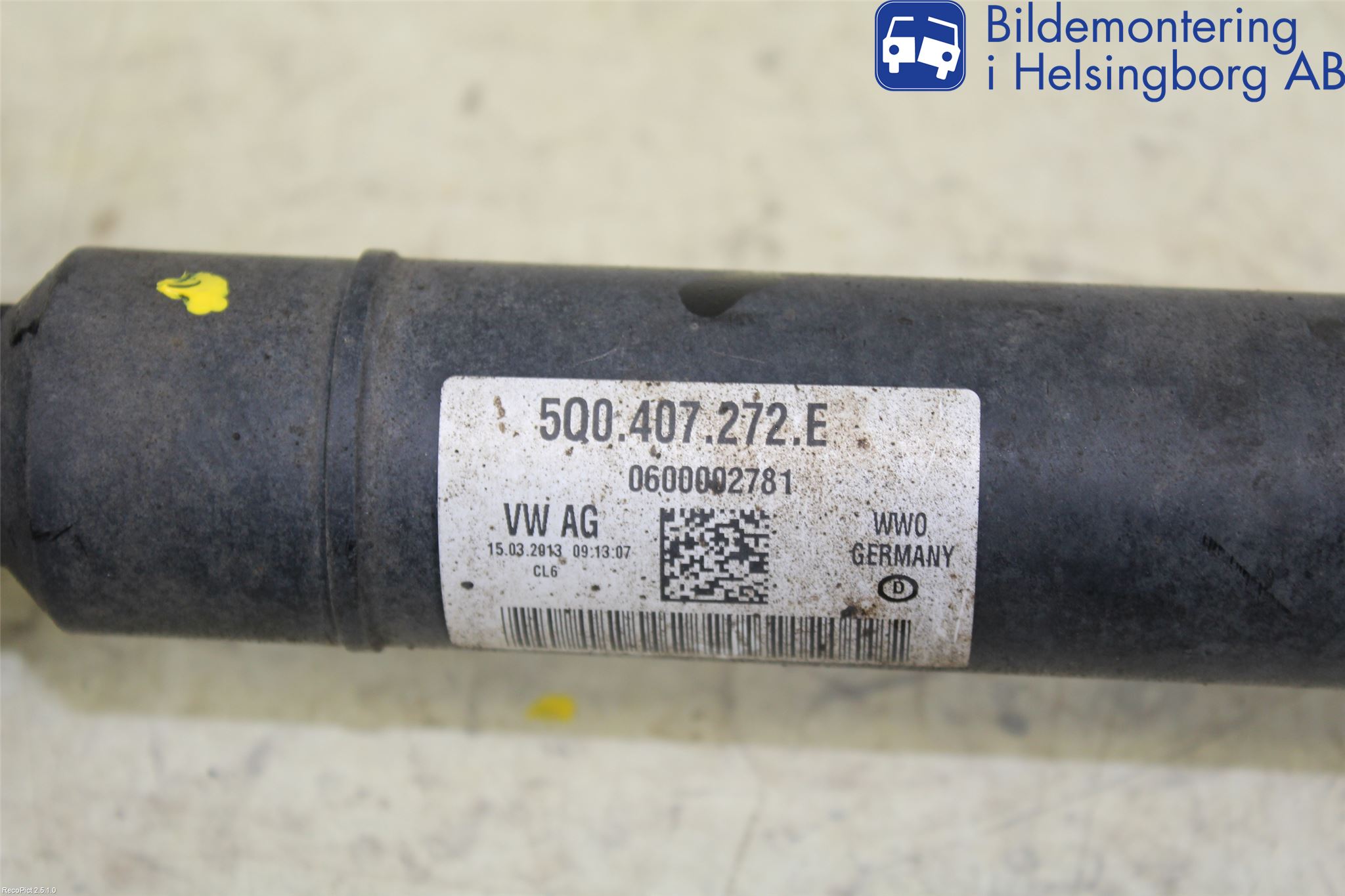 Audi A3/S3 8V 13-20 Drivaxel Fram Höger