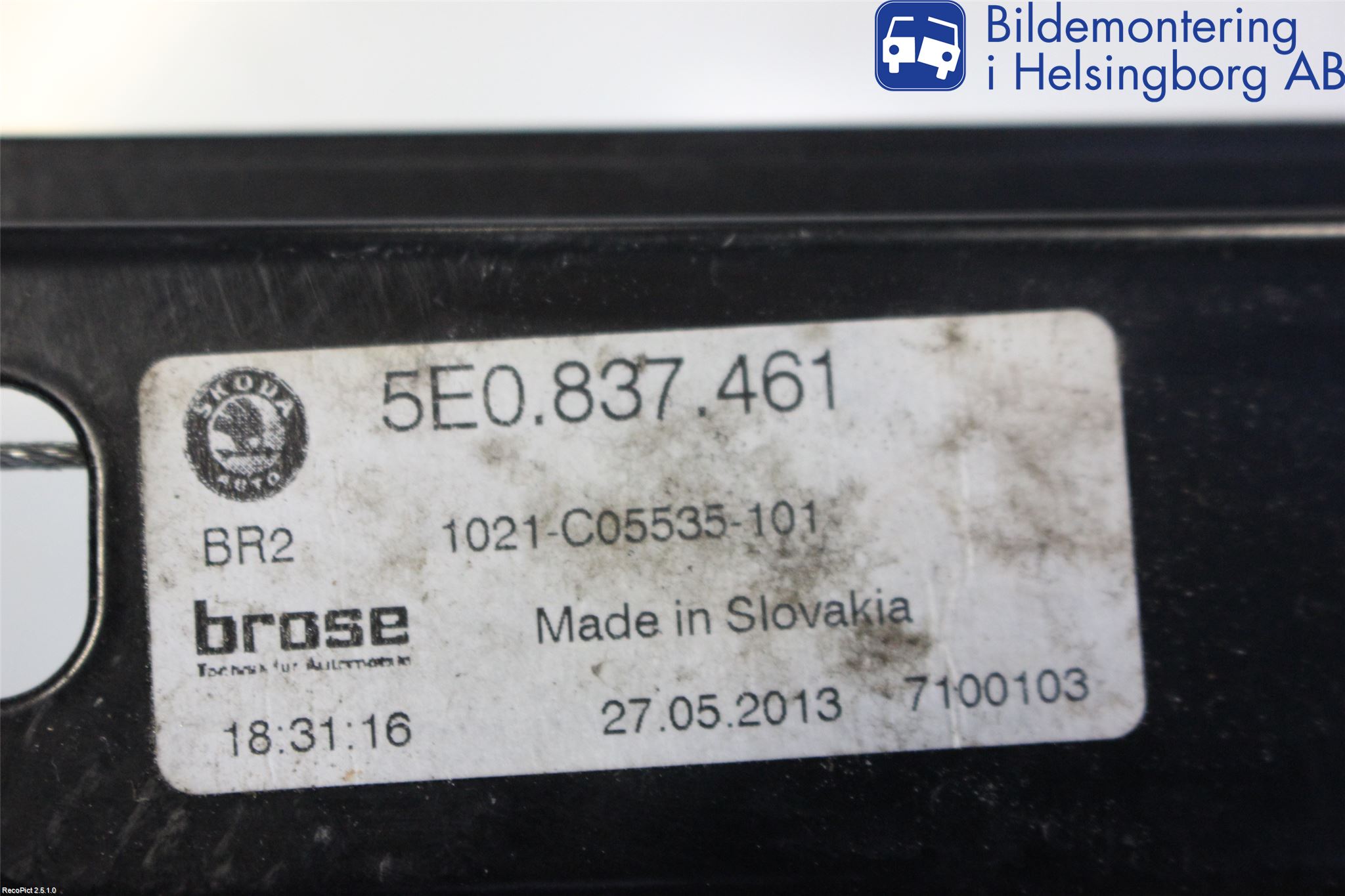 Skoda OCTAVIA (5E) 13-20 Fönsterhiss El Kompl