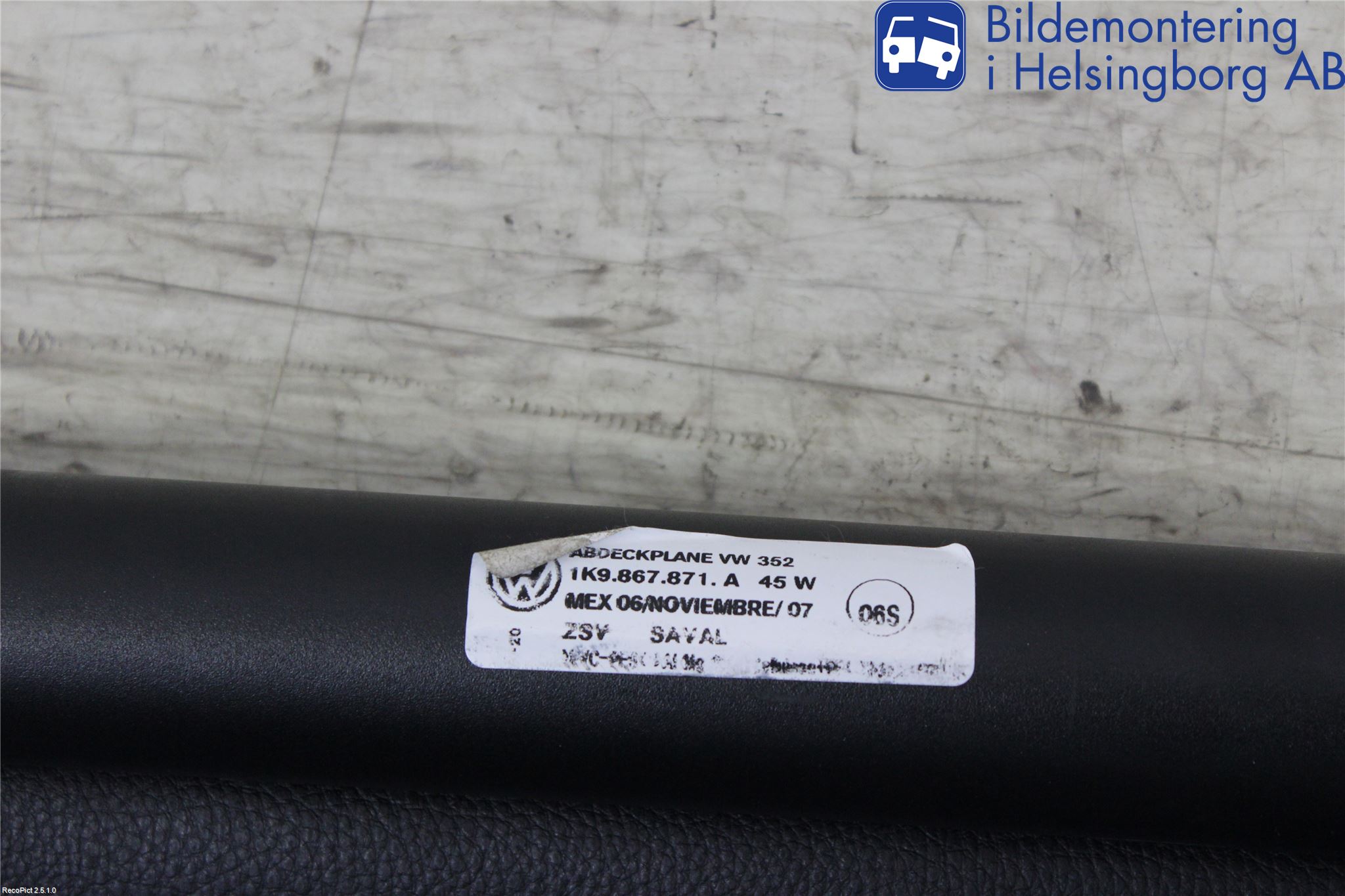 Volkswagen VW GOLF V 04-09 Insynskydd