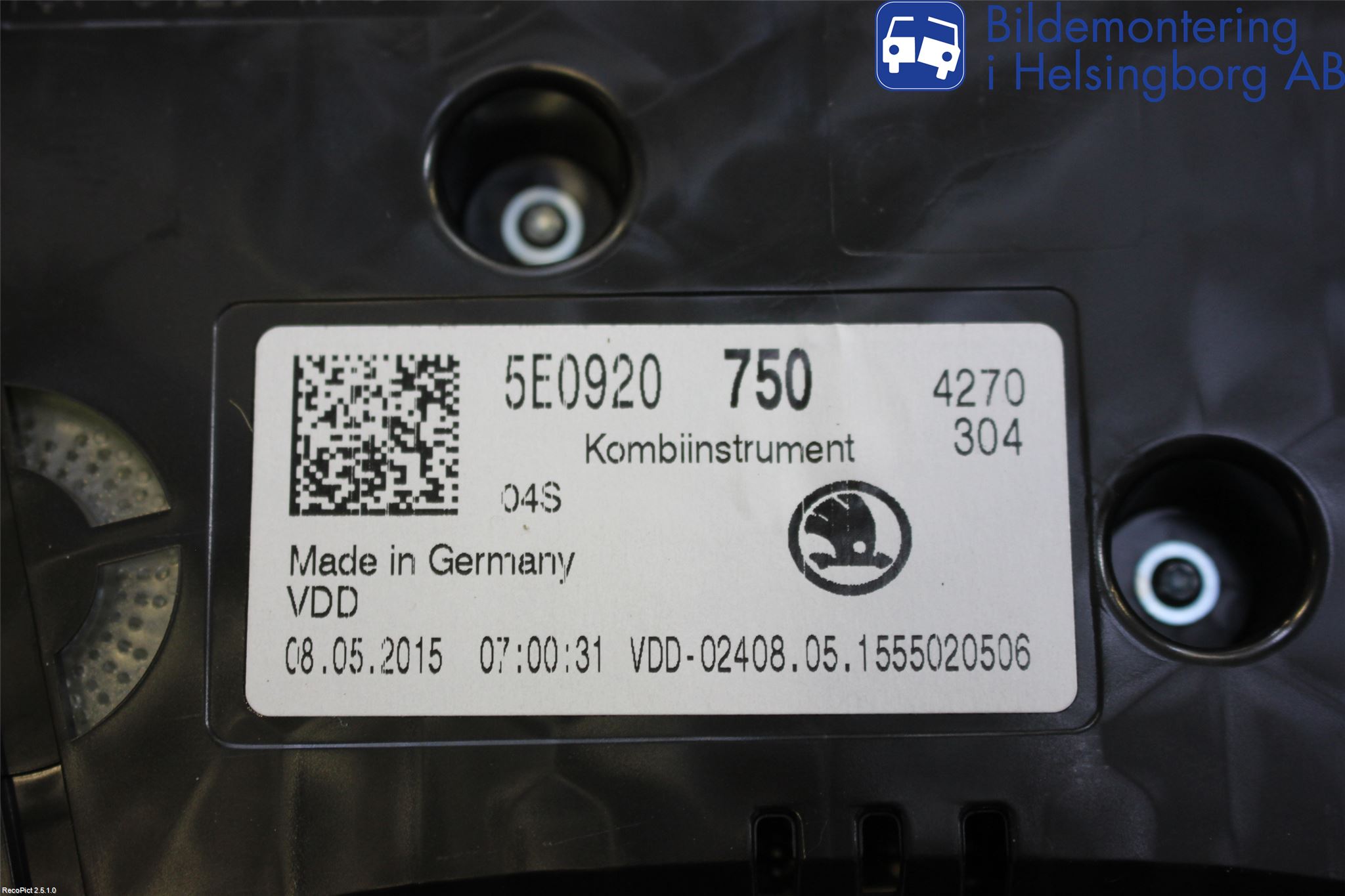 Skoda OCTAVIA (5E) 13-20 Instrument Komb