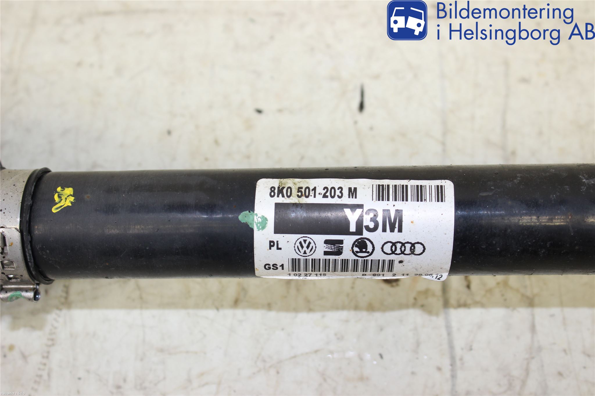 Audi A4 12-15 Drivaxel Bak Höger