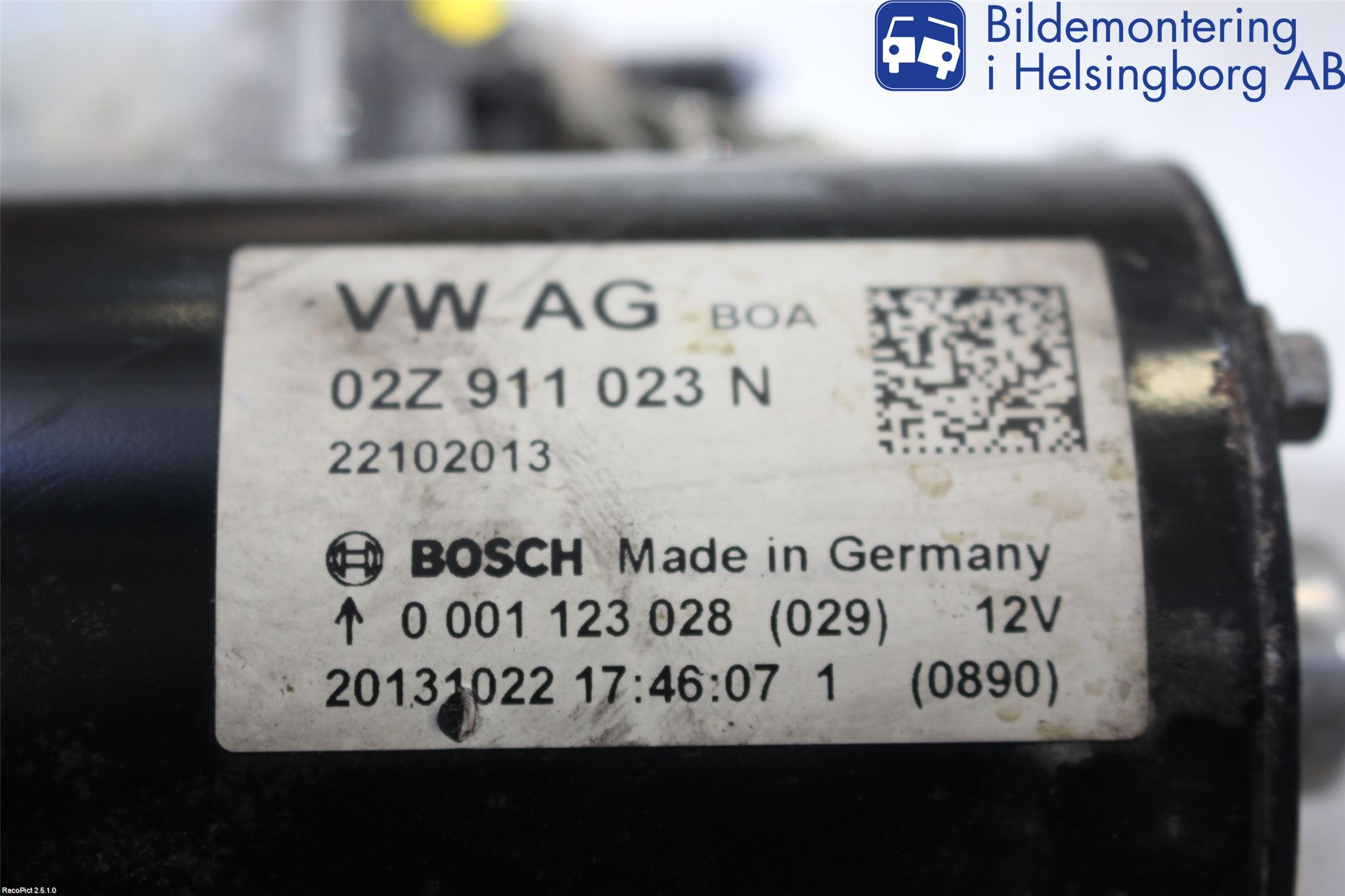 Volkswagen VW CADDY 11-15 Startmotor Diesel