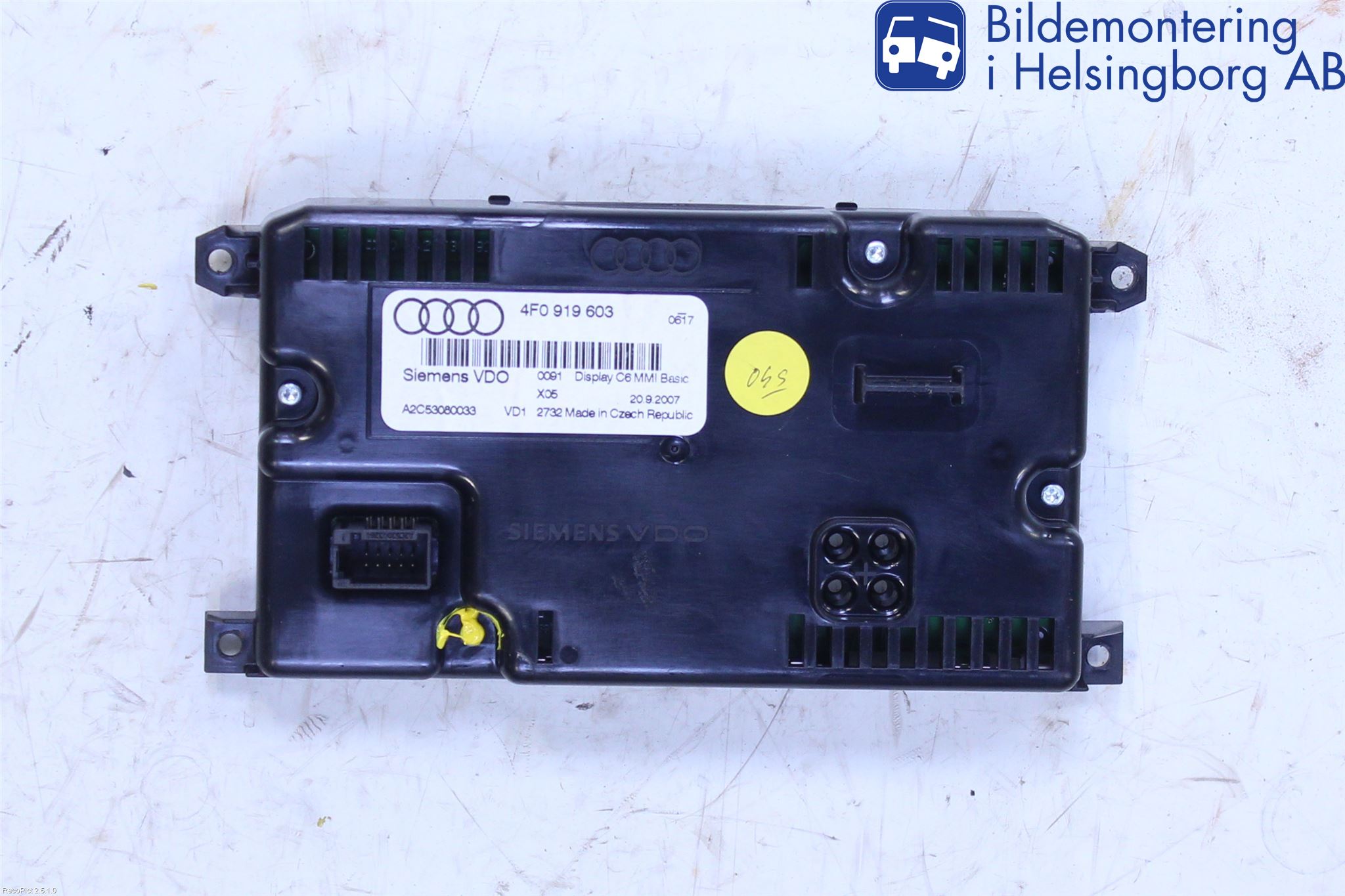 Audi A6/S6     05-11 Kontrolldisplay