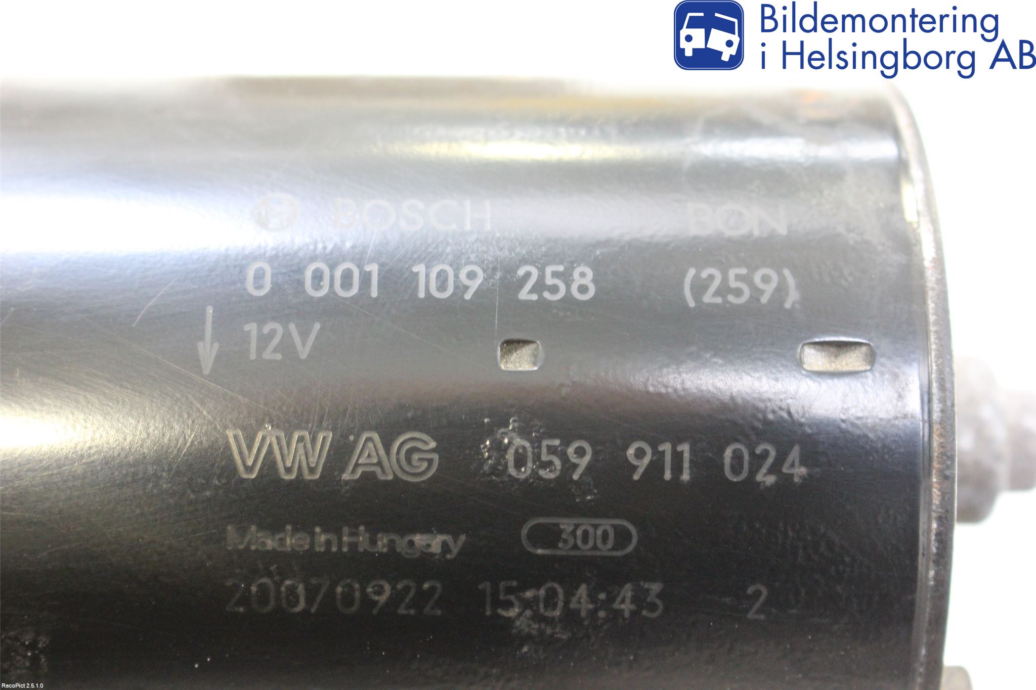 Audi A6/S6     05-11 Startmotor Diesel