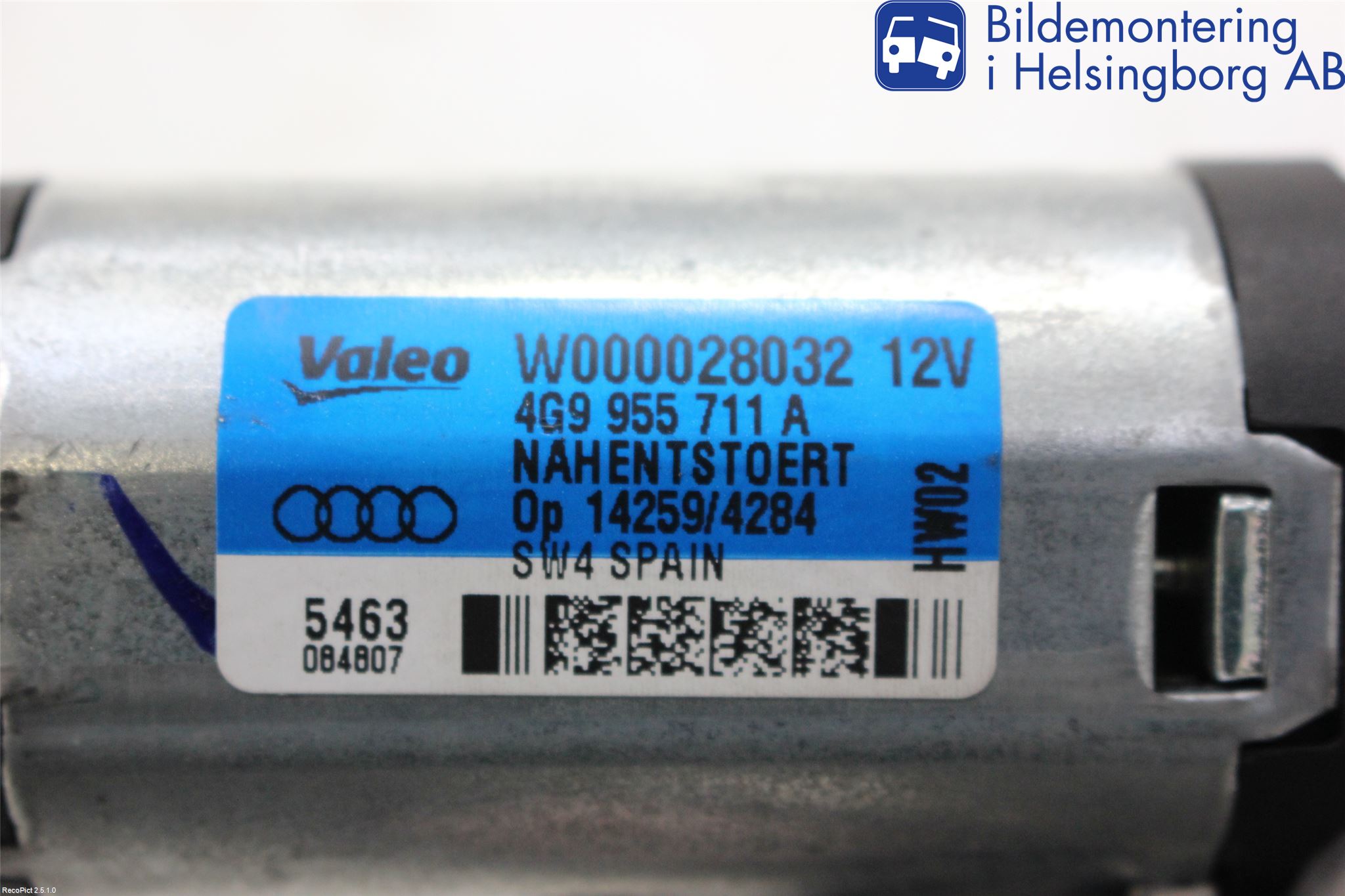 Audi A6/S6 4G 11-18 Torkarmotor Baklucka