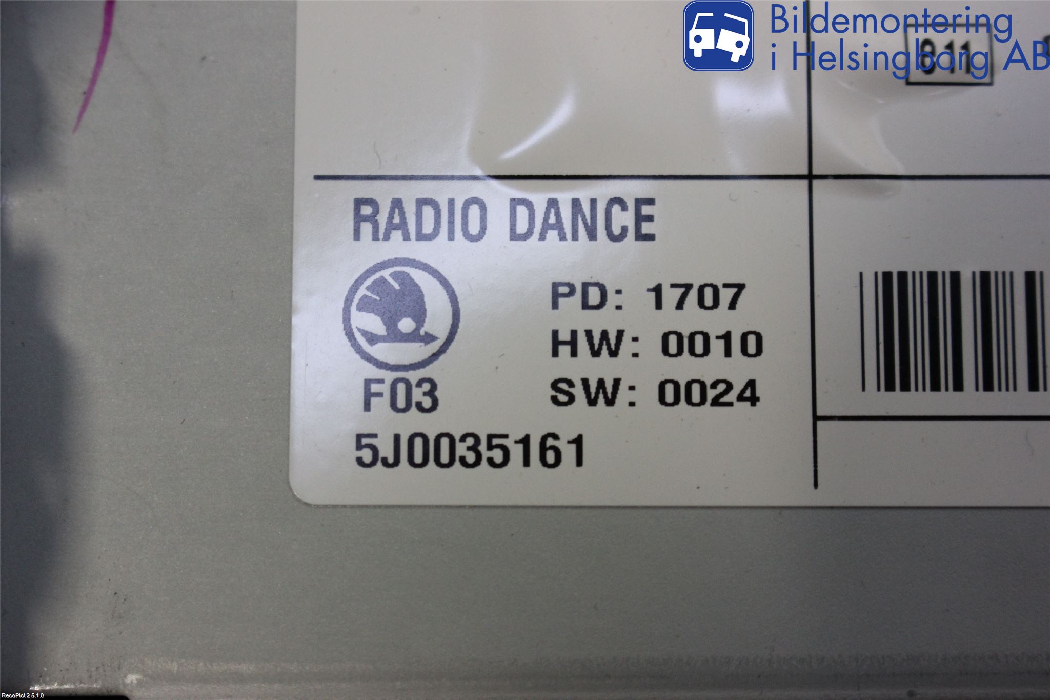 Skoda FABIA 07-14 Cd Radio - Multimediapanel