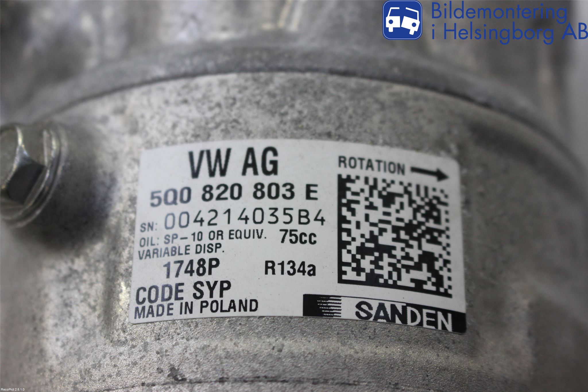 Skoda FABIA 15-21 Ac Kompressor