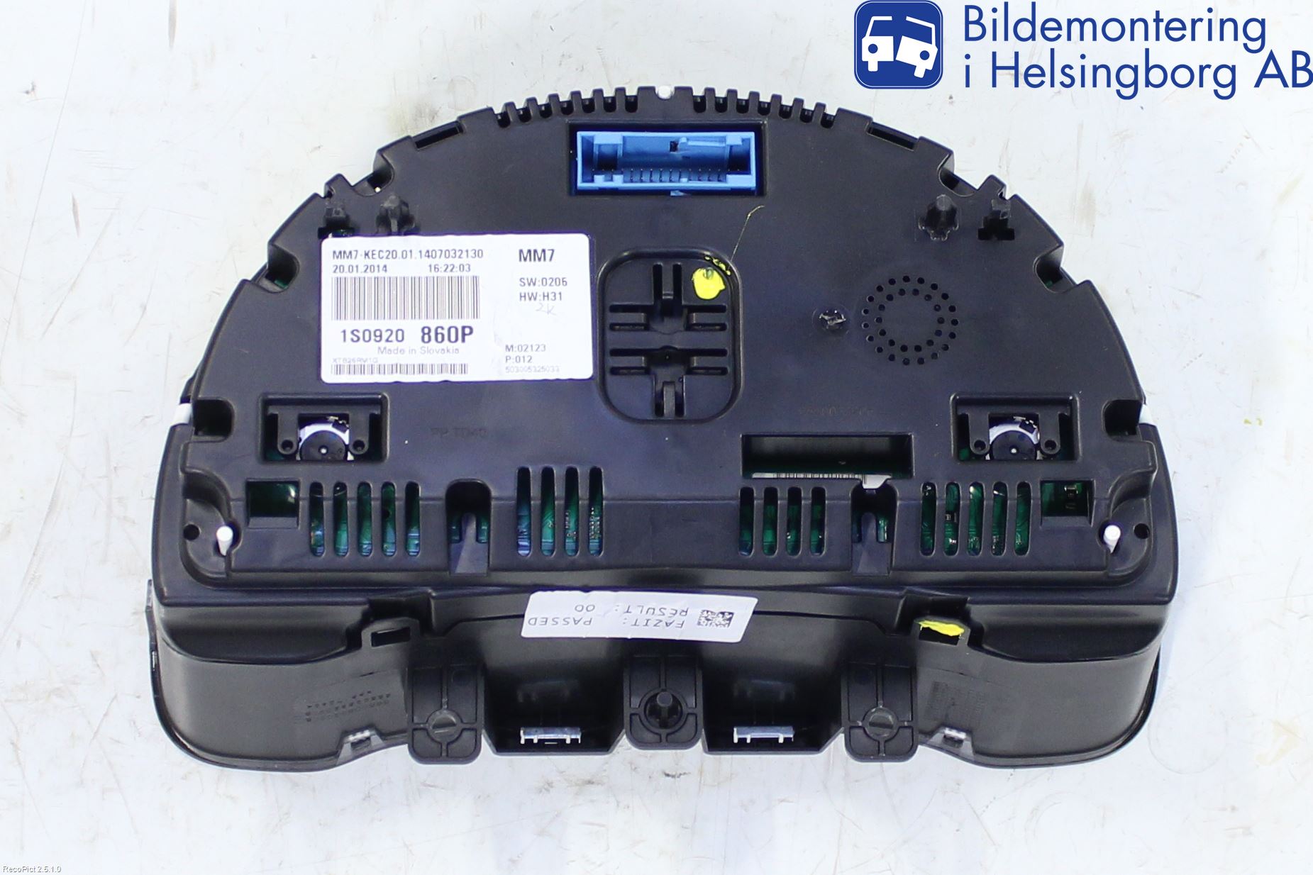 Volkswagen VW UP! / E-UP! Instrument Komb