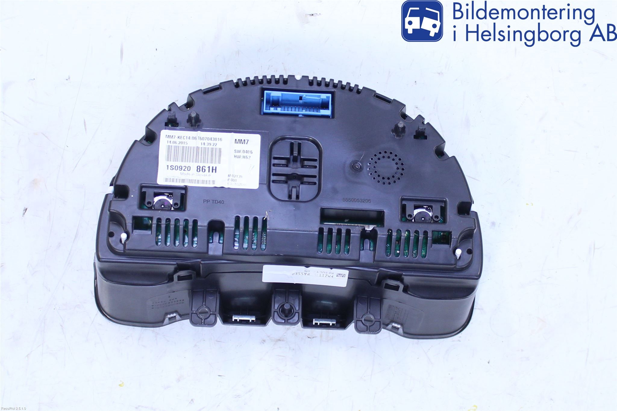 Volkswagen VW UP! / E-UP! Instrument Komb