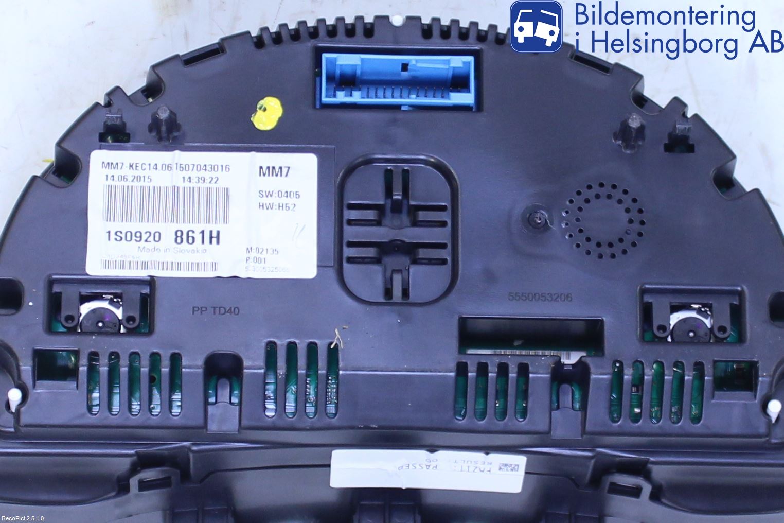 Volkswagen VW UP! / E-UP! Instrument Komb