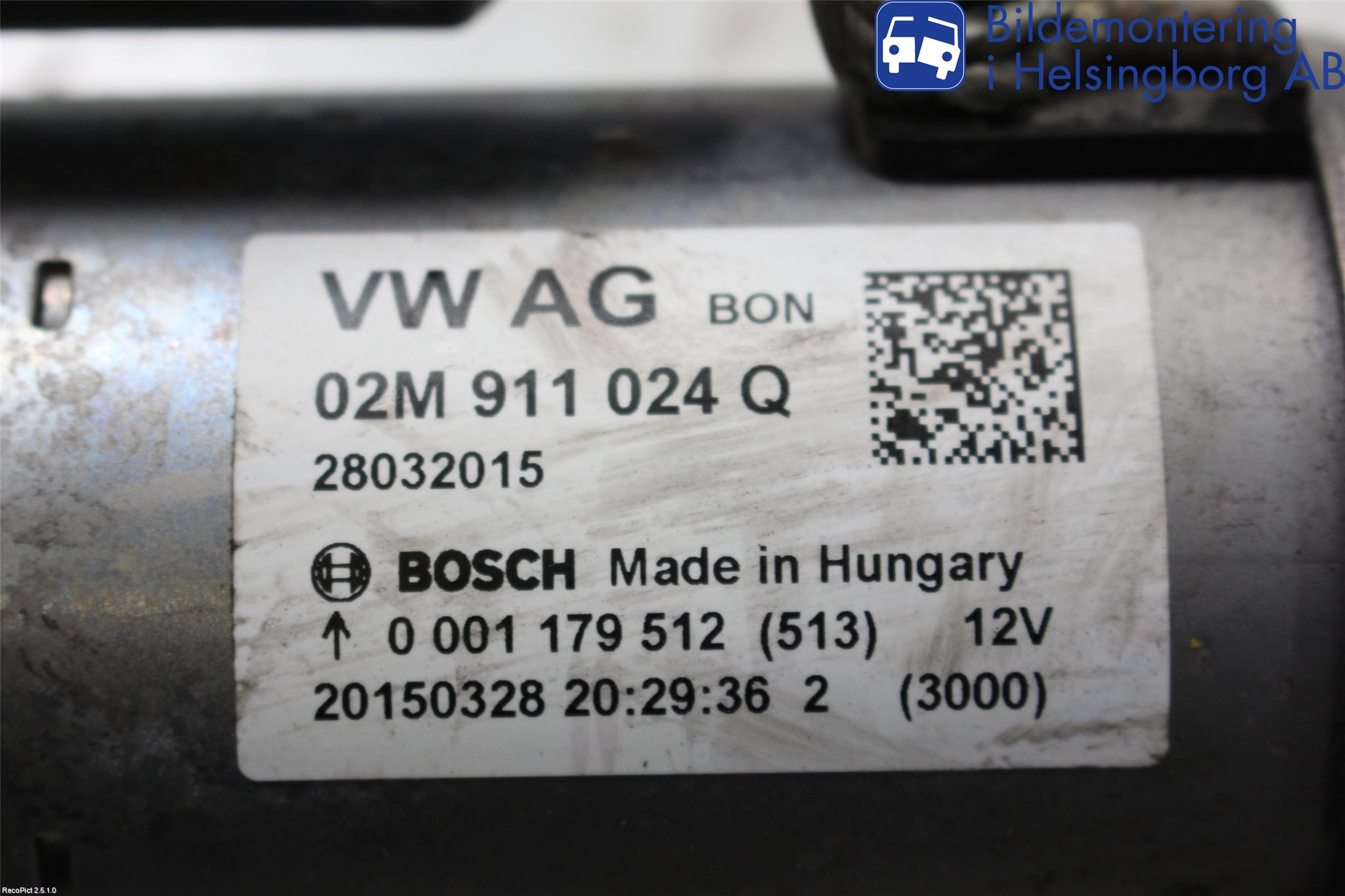 Skoda FABIA 15-21 Startmotor