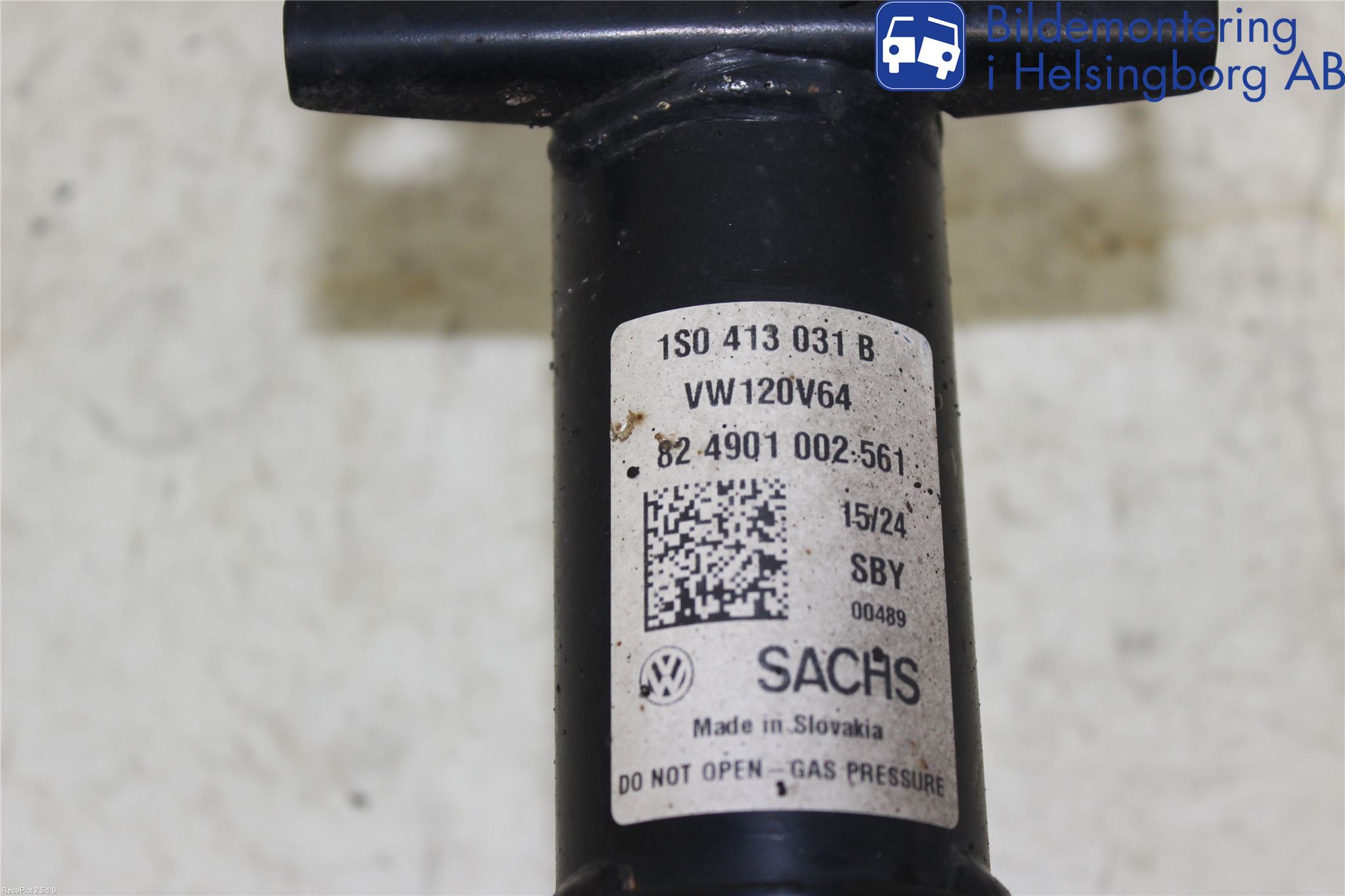 Volkswagen VW UP! / E-UP! Fjäderben Fram Vänster