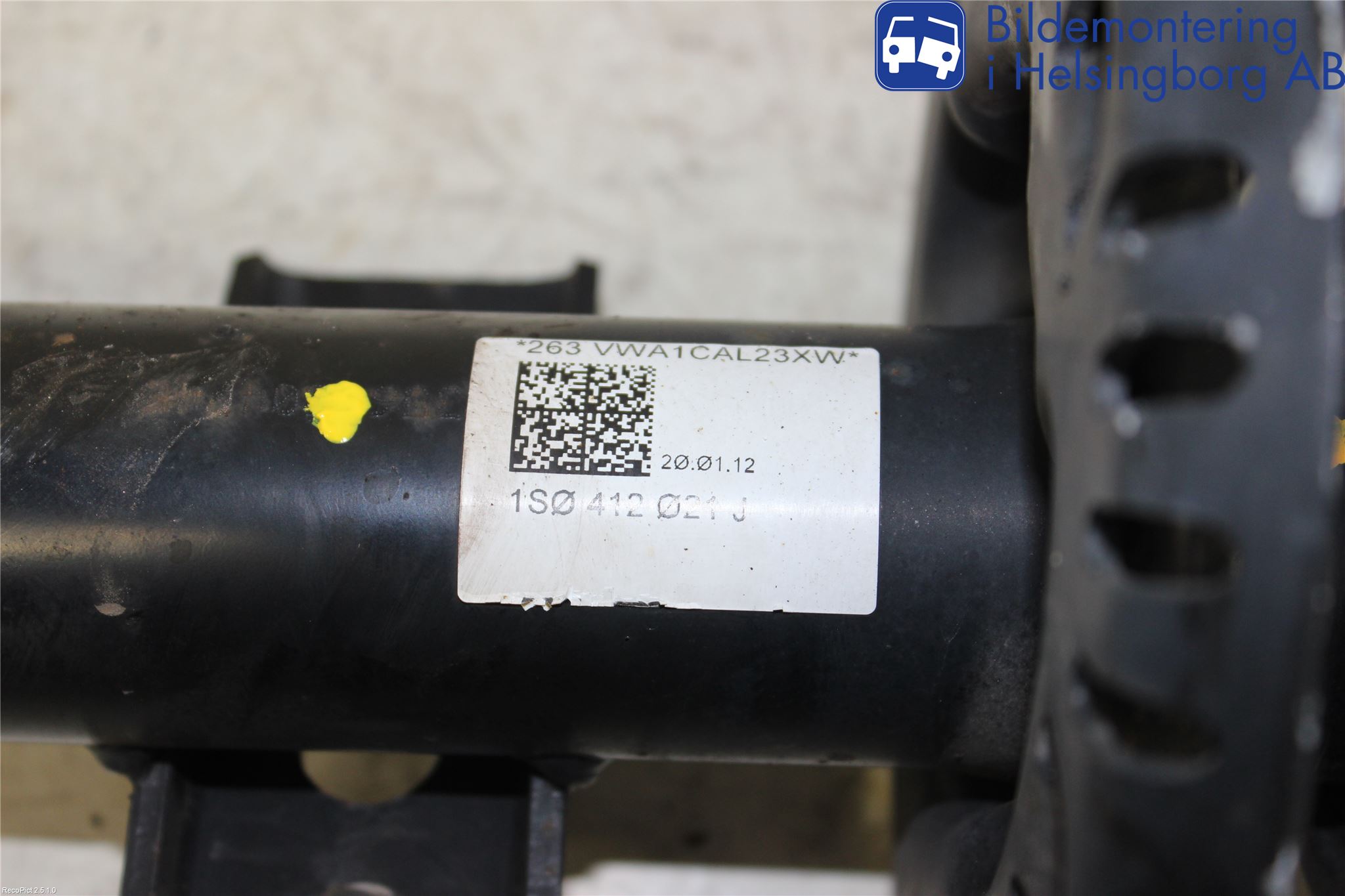 Volkswagen VW UP! / E-UP! Fjäderben Fram Höger