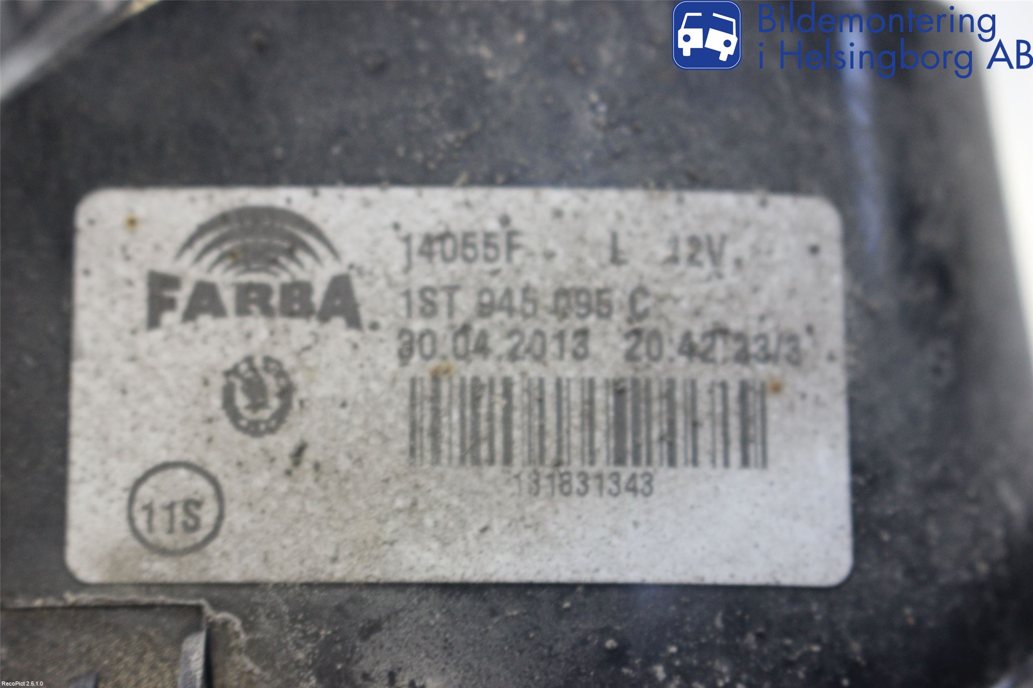 Skoda CITIGO / CITIGO E IV Bakljus Vänster