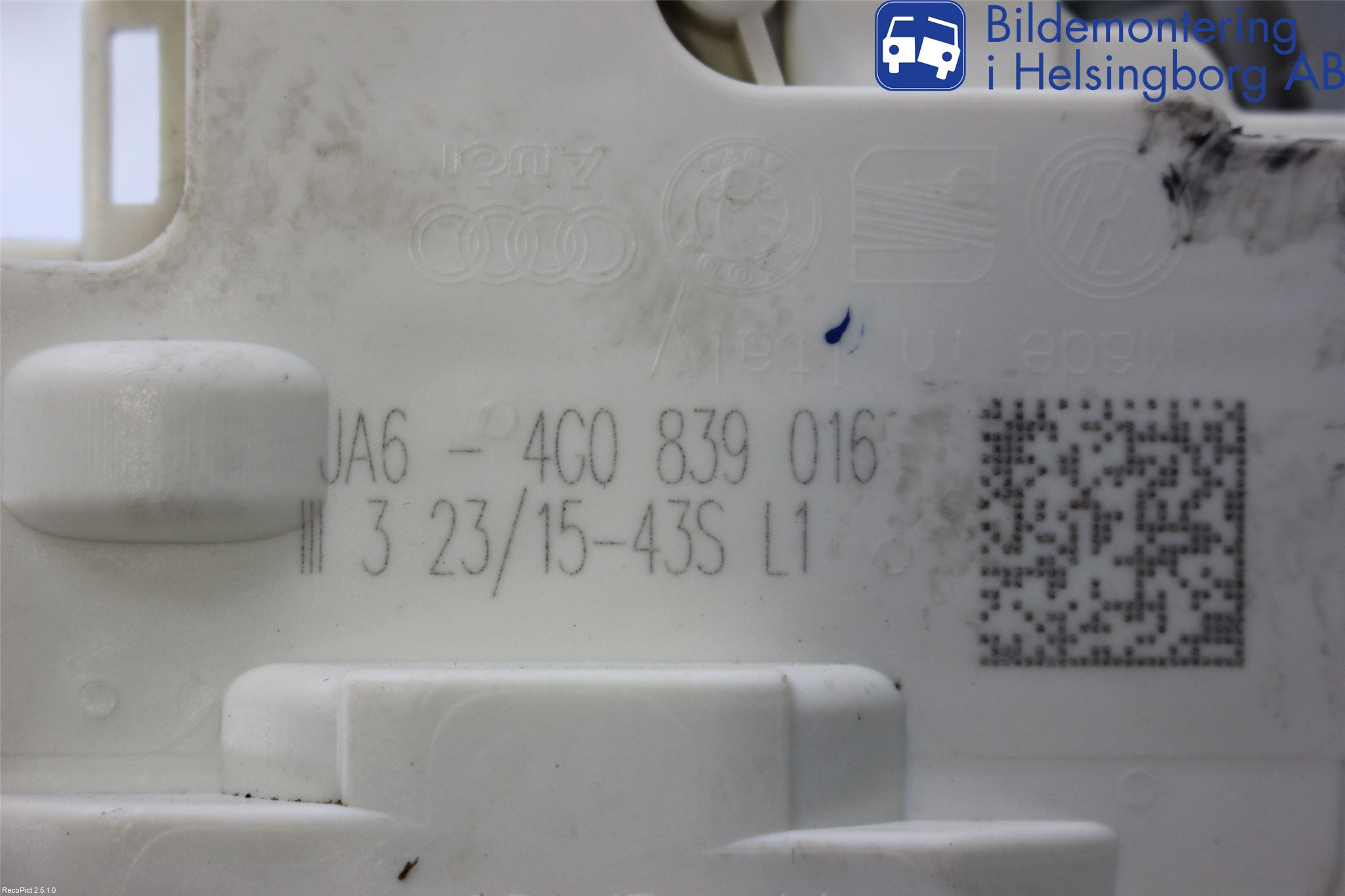 Audi A3/S3 8V 13-20 Centrallåsmotor Höger