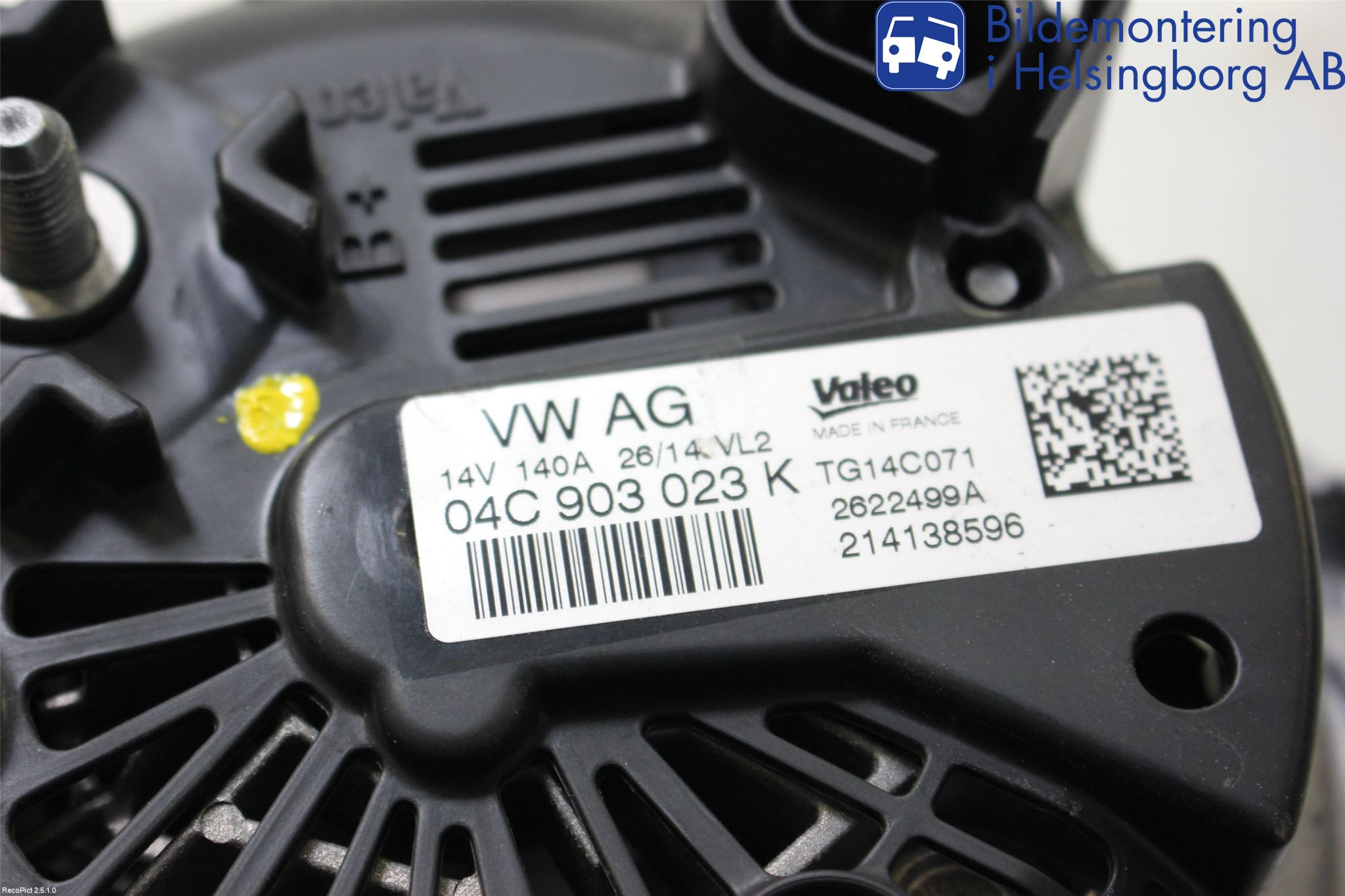 Volkswagen VW GOLF SPORTSVAN 15-20 Generator