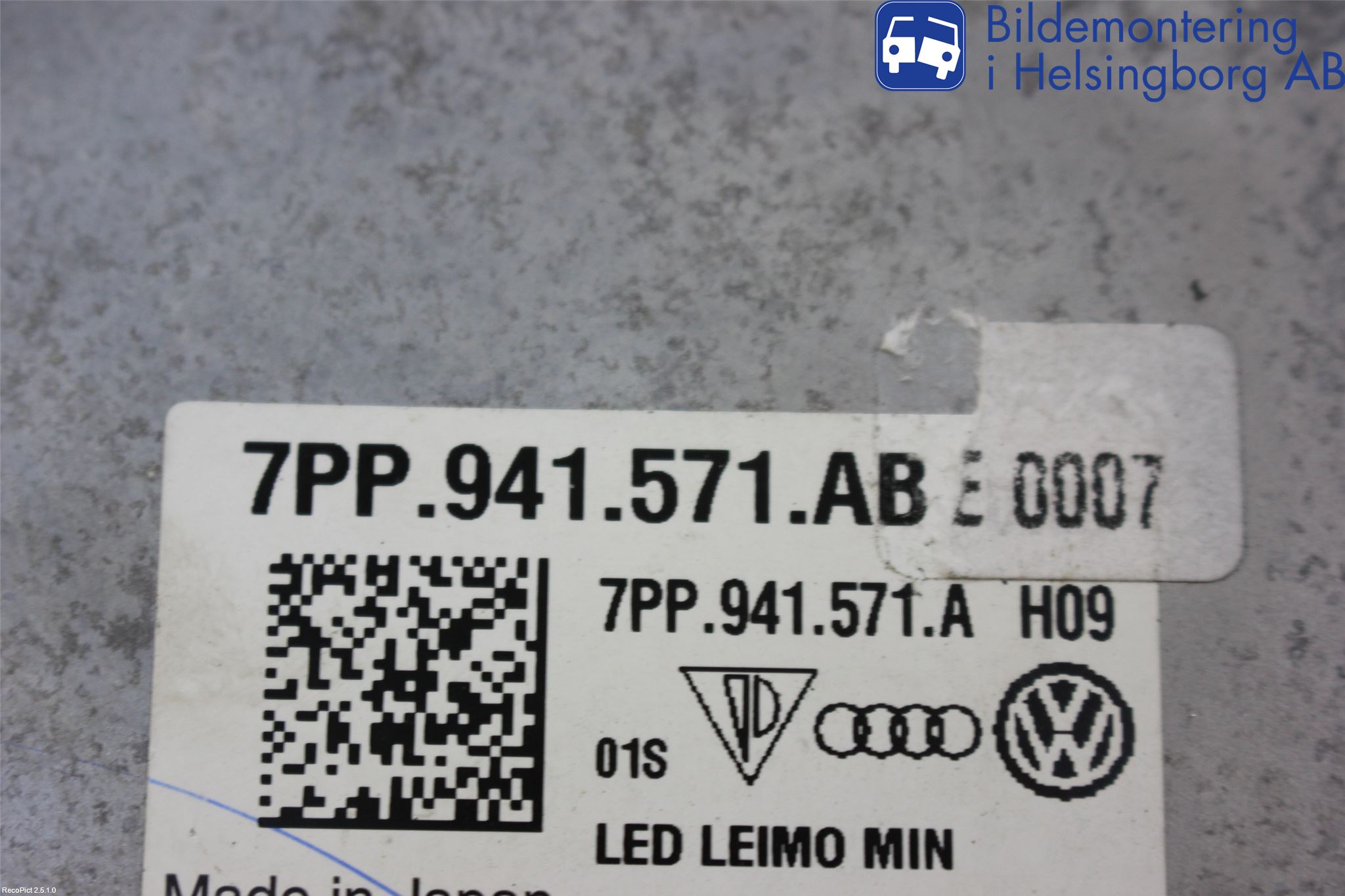 Volkswagen VW PASSAT 15-19 Styrenhet Strålkastare