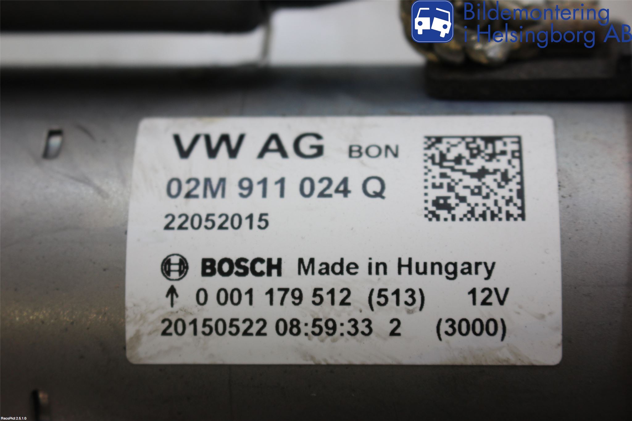 Volkswagen VW POLO 10-17 Startmotor