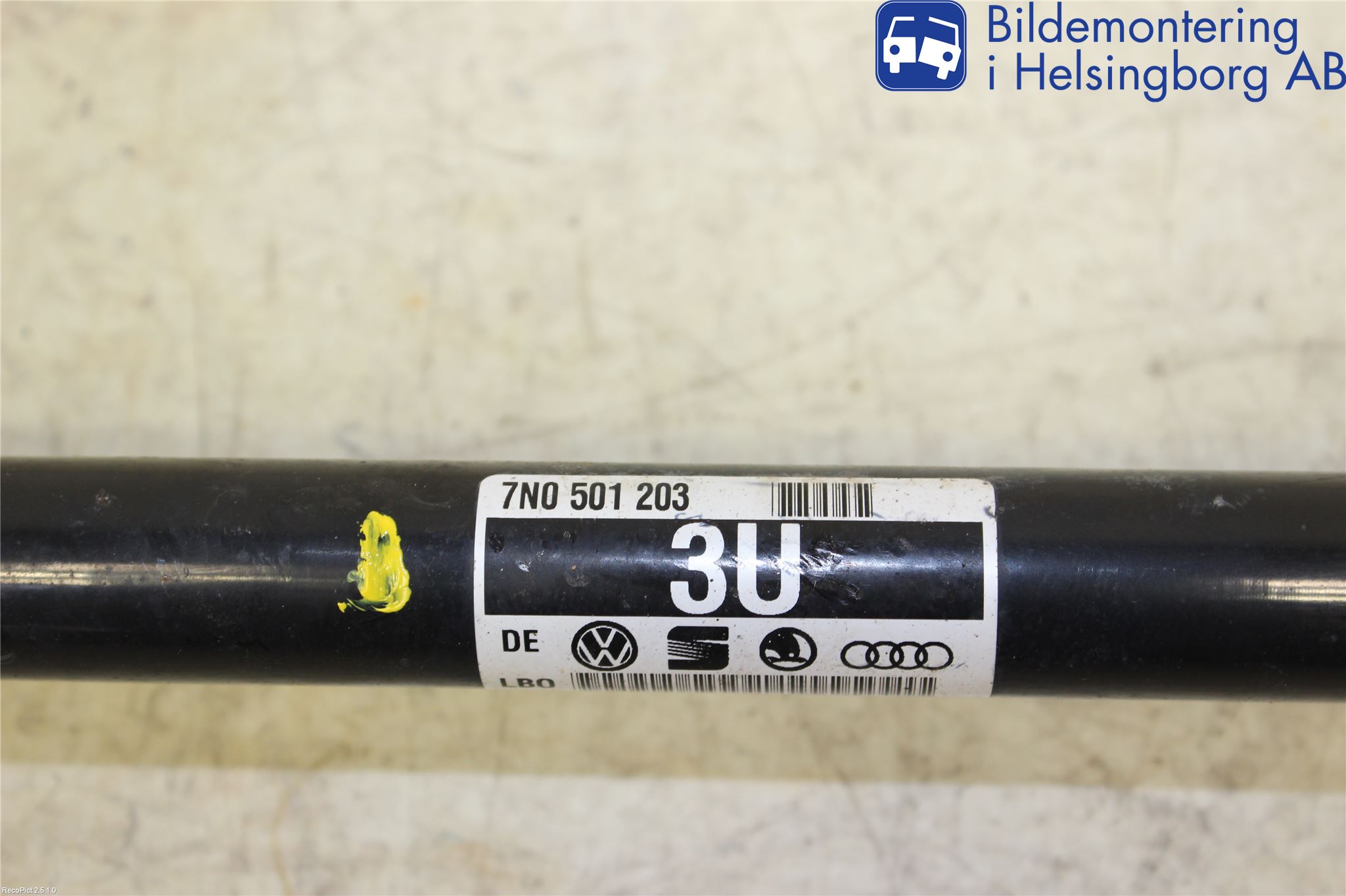 Volkswagen VW SHARAN 11- Drivaxel Bak Vänster