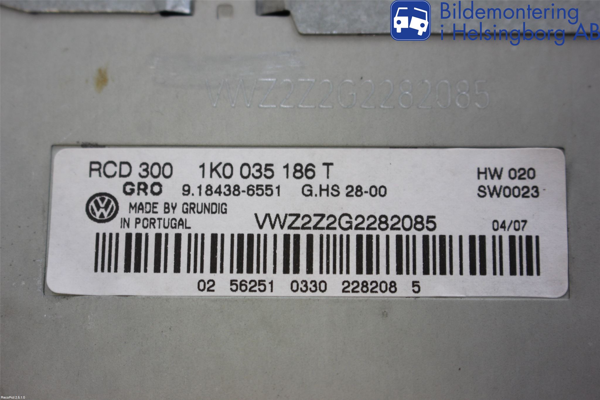 Volkswagen VW PASSAT 05-11 Cd Radio - Multimediapanel