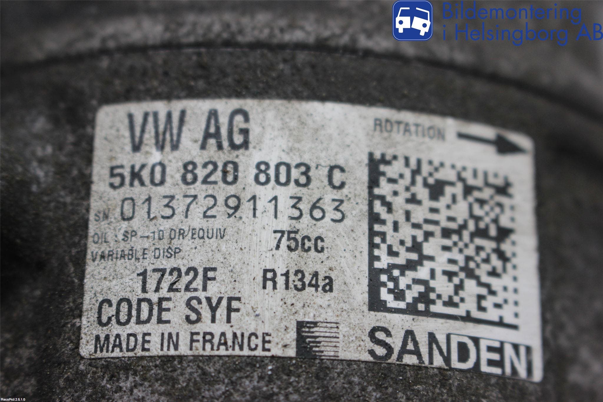 Seat IBIZA IV 08-16 Ac Kompressor