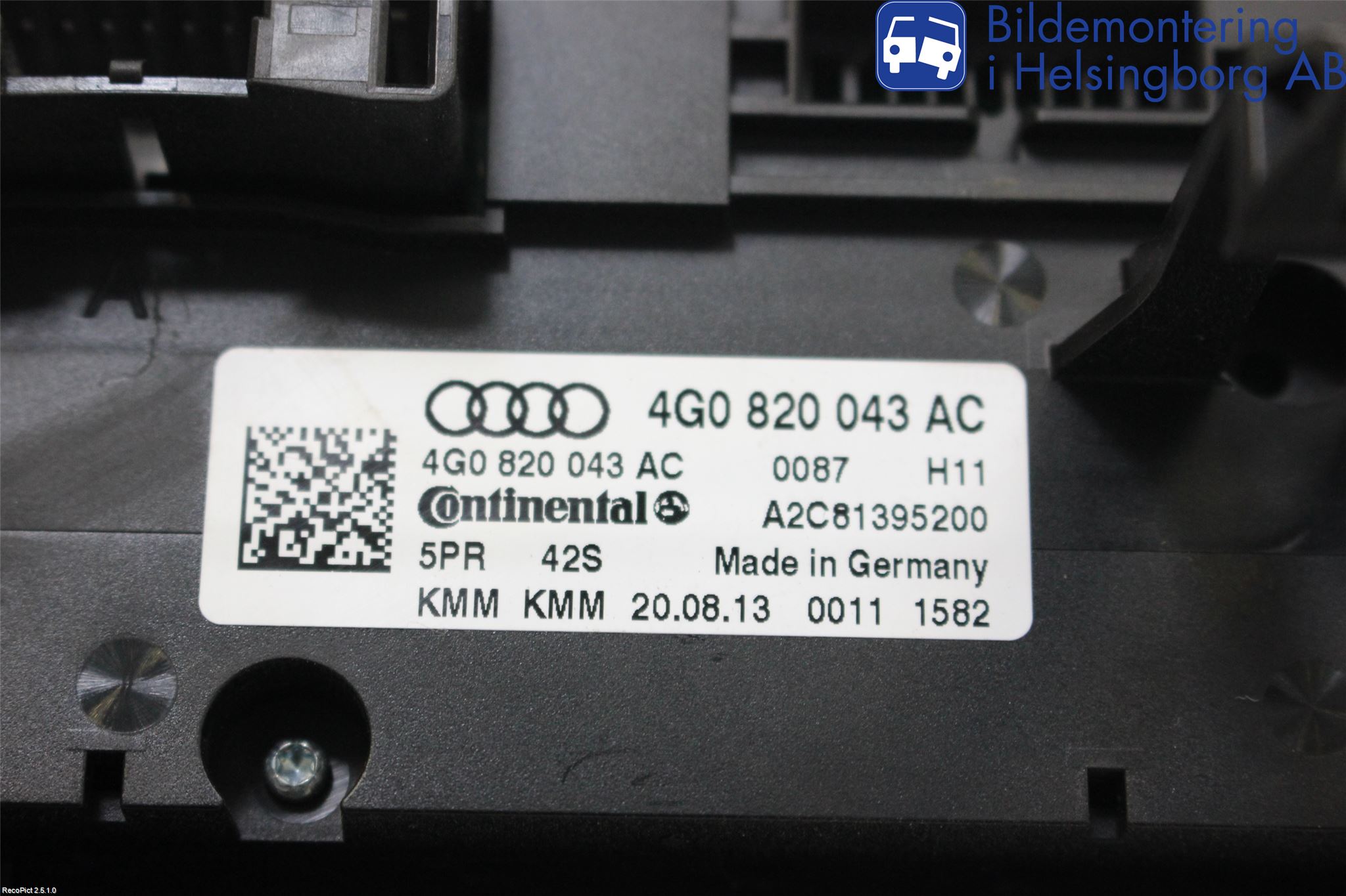 Audi A6/S6 4G 11-18 Ac Styrenhet Ac Manöveren