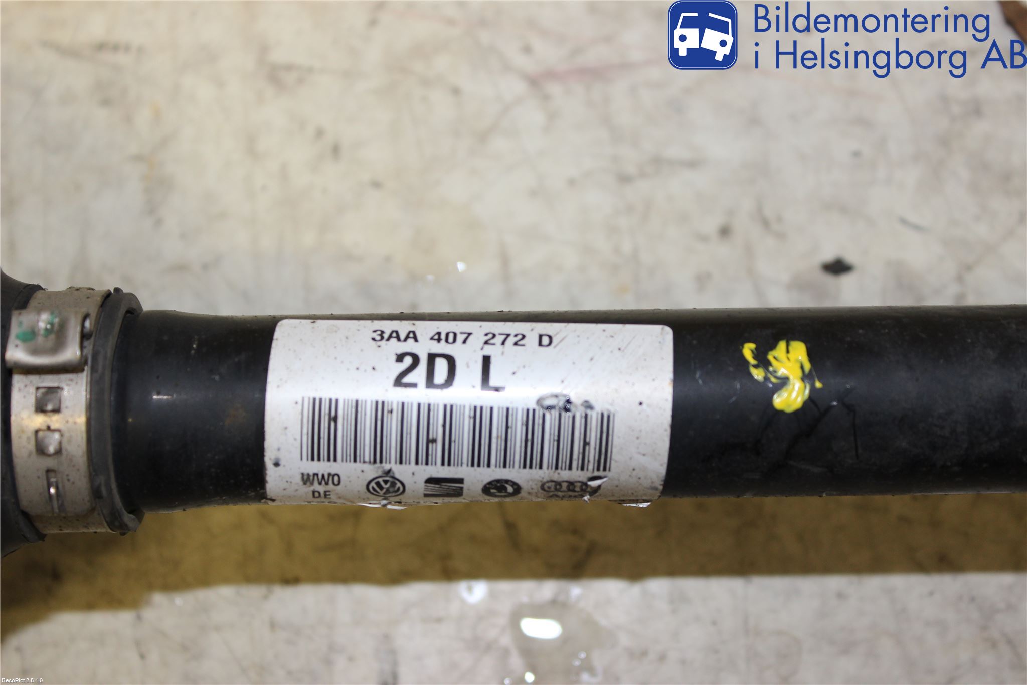 Volkswagen VW PASSAT 15-19 Drivaxel Fram Höger