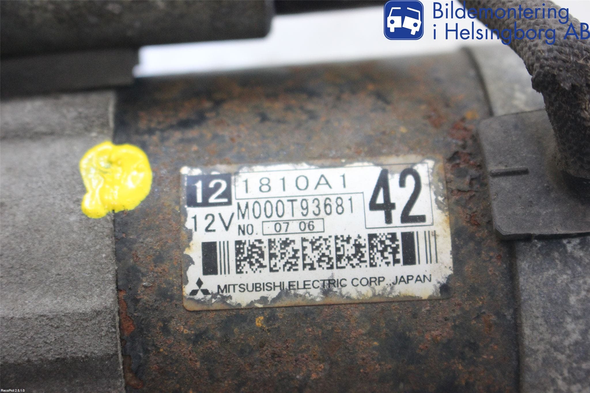 Mitsubishi COLT 09-13 Startmotor