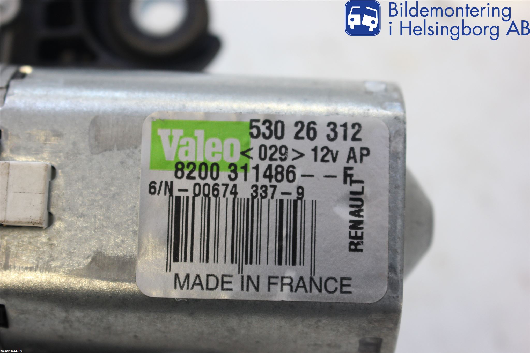 Renault CLIO III  09-12 Torkarmotor Baklucka
