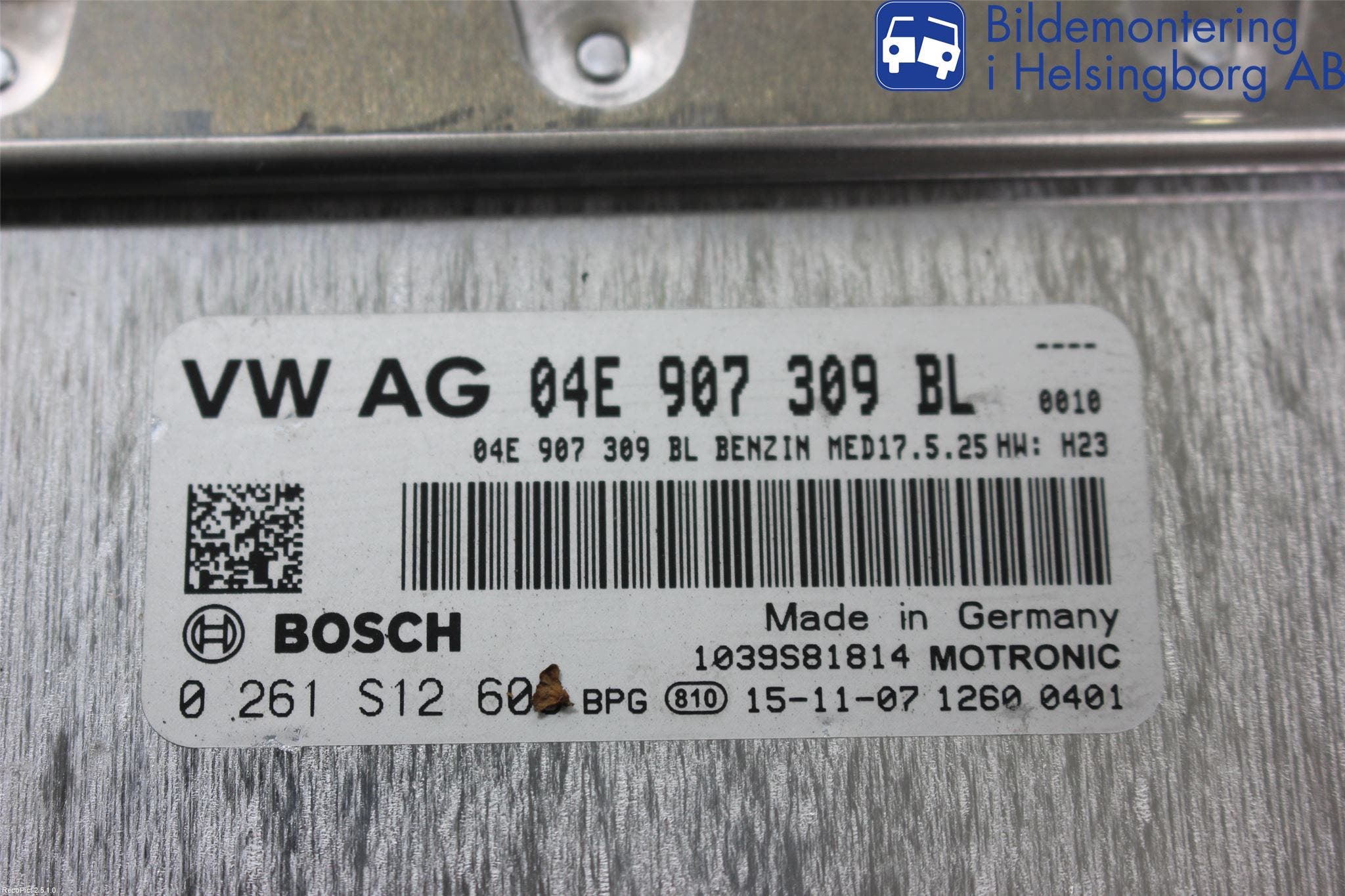 Volkswagen VW GOLF / E-GOLF VII 13-20 Styrenhet Insprut Bensin