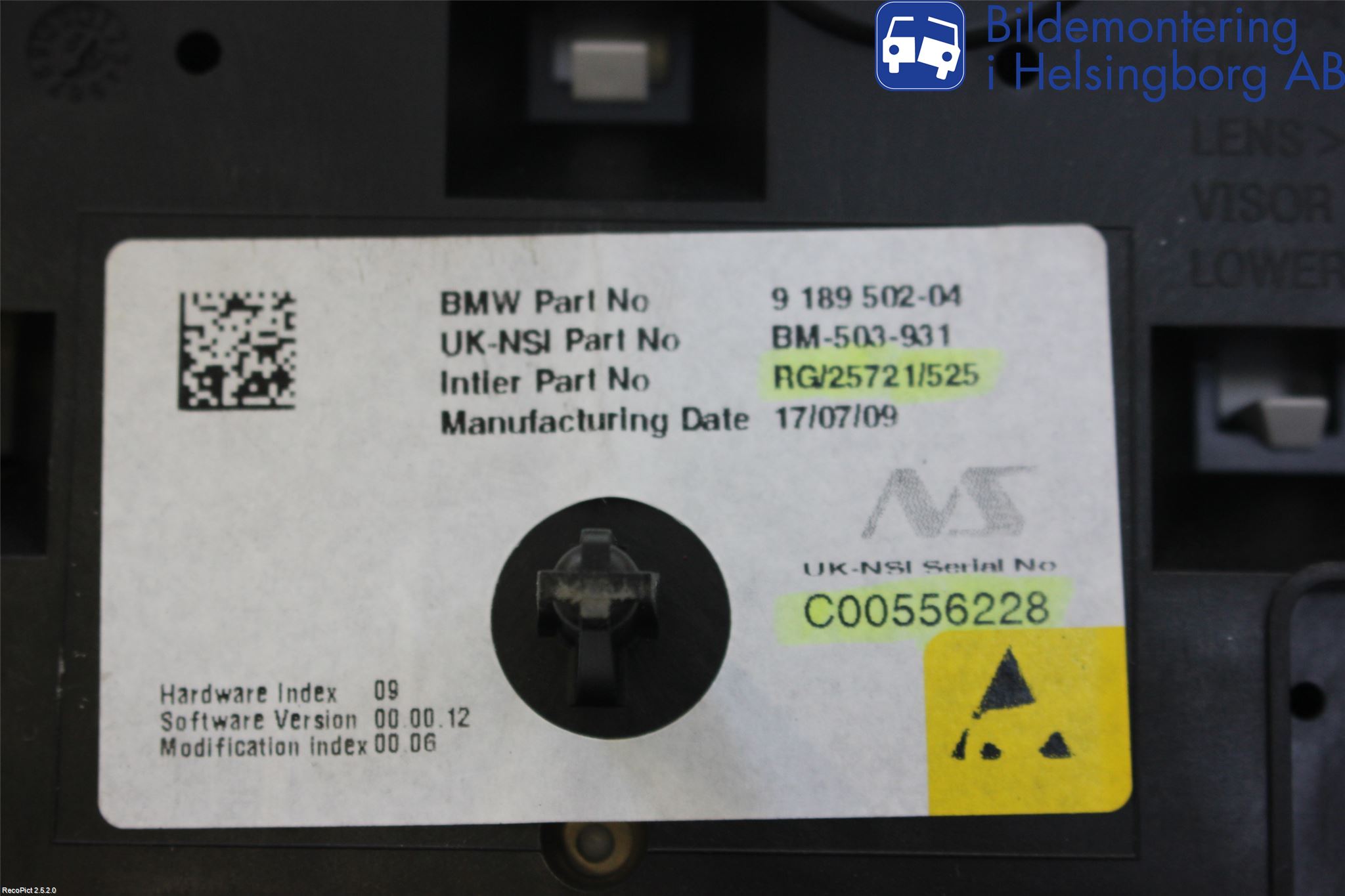 Mini COUPE R56 05-14 Instrument Komb