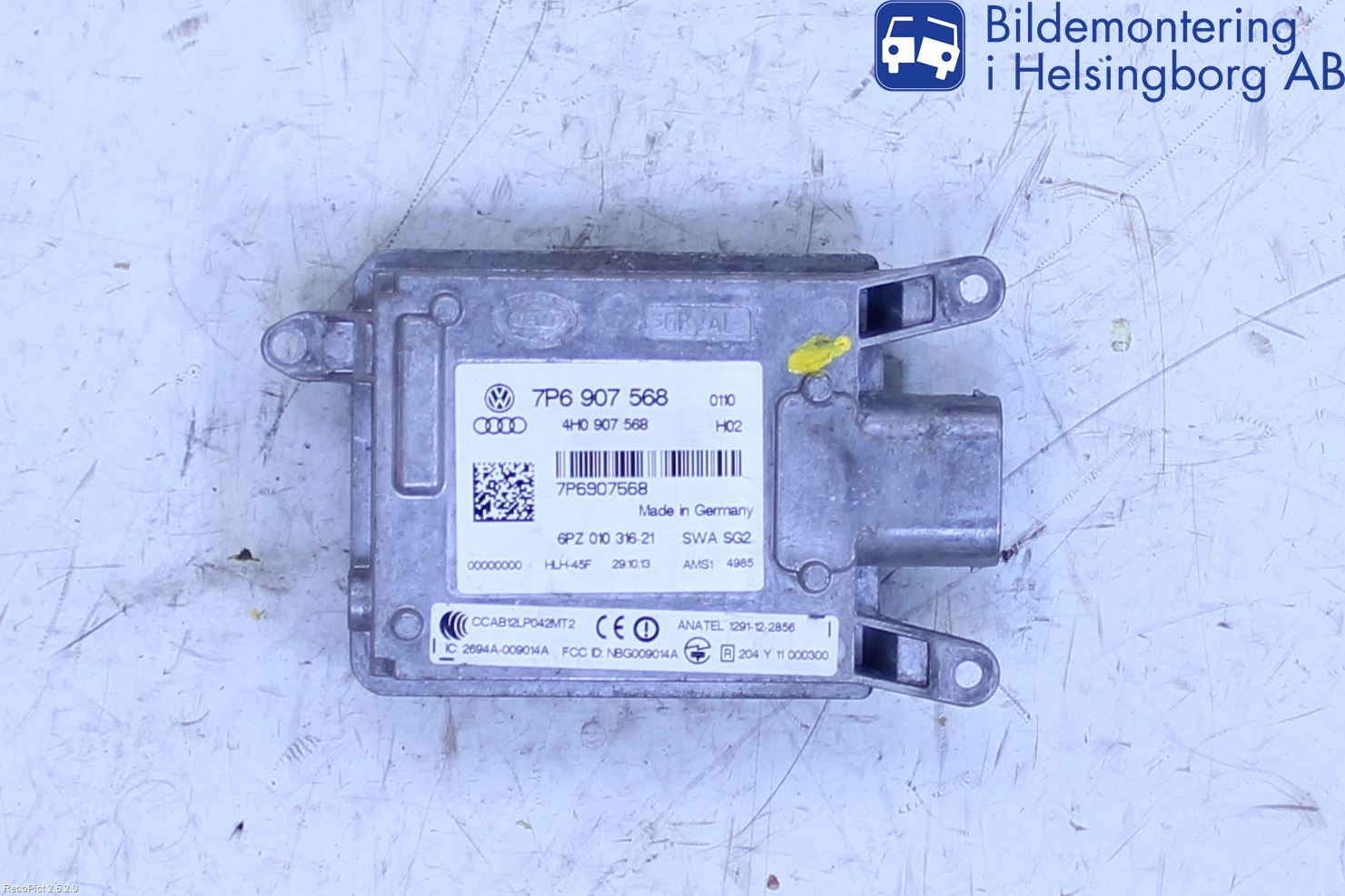 Volkswagen VW TOUAREG 7L 03-10 Sensor Aktivt Kollisionsskydd