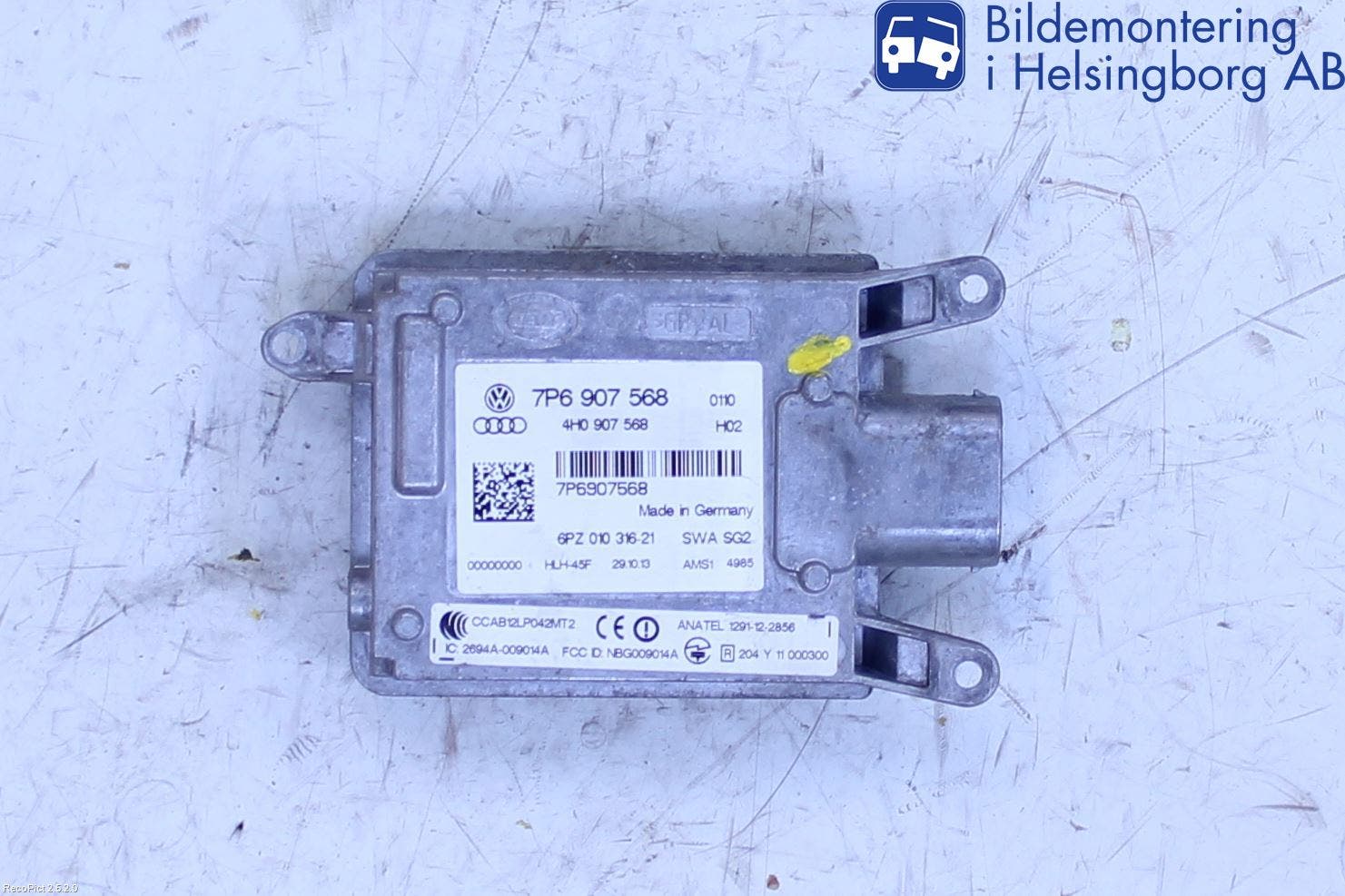 Volkswagen VW TOUAREG 7L 03-10 Sensor Aktivt Kollisionsskydd