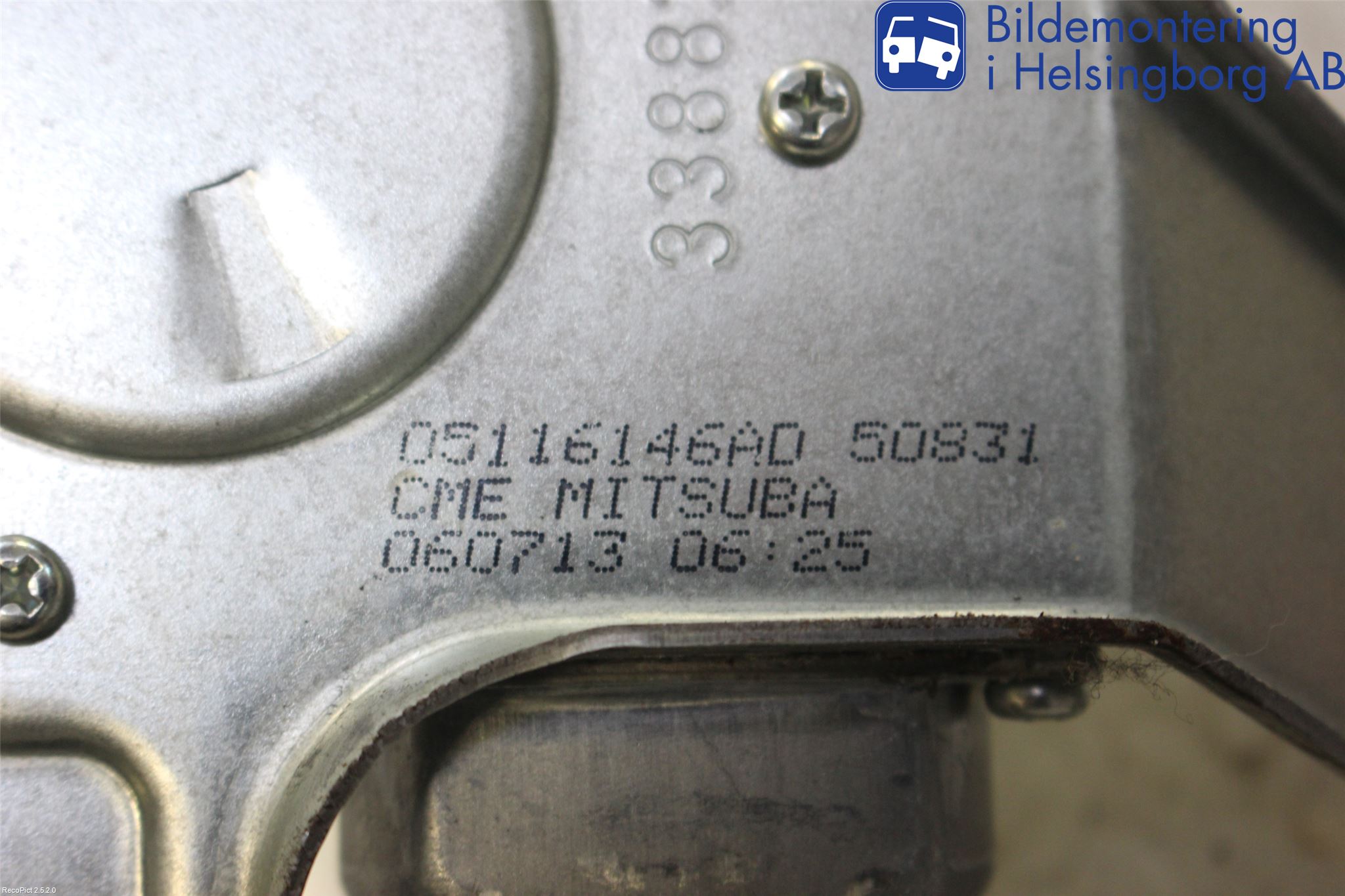 Dodge CALIBER Torkarmotor Baklucka