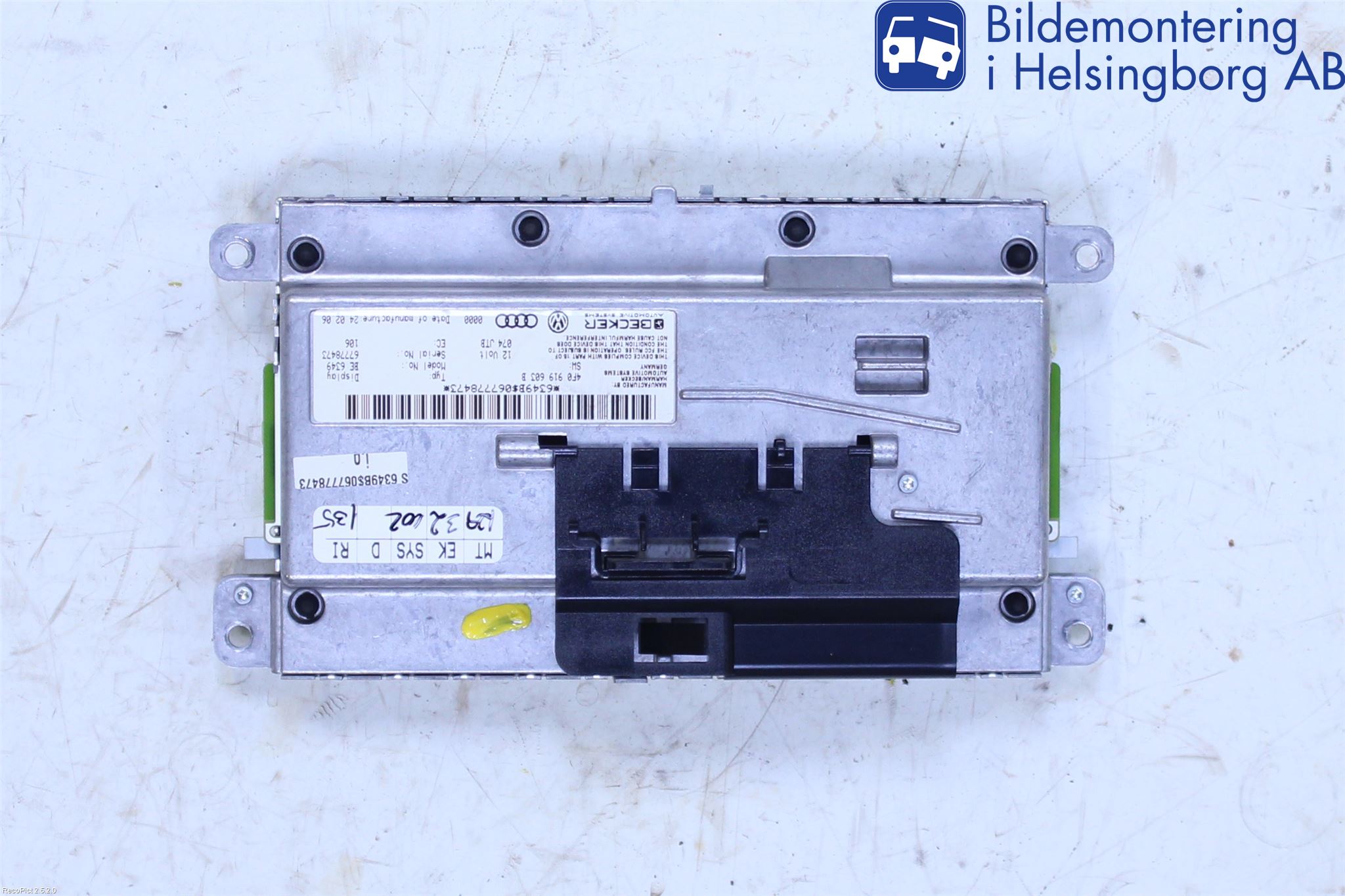 Audi Q7/SQ7 Kontrolldisplay