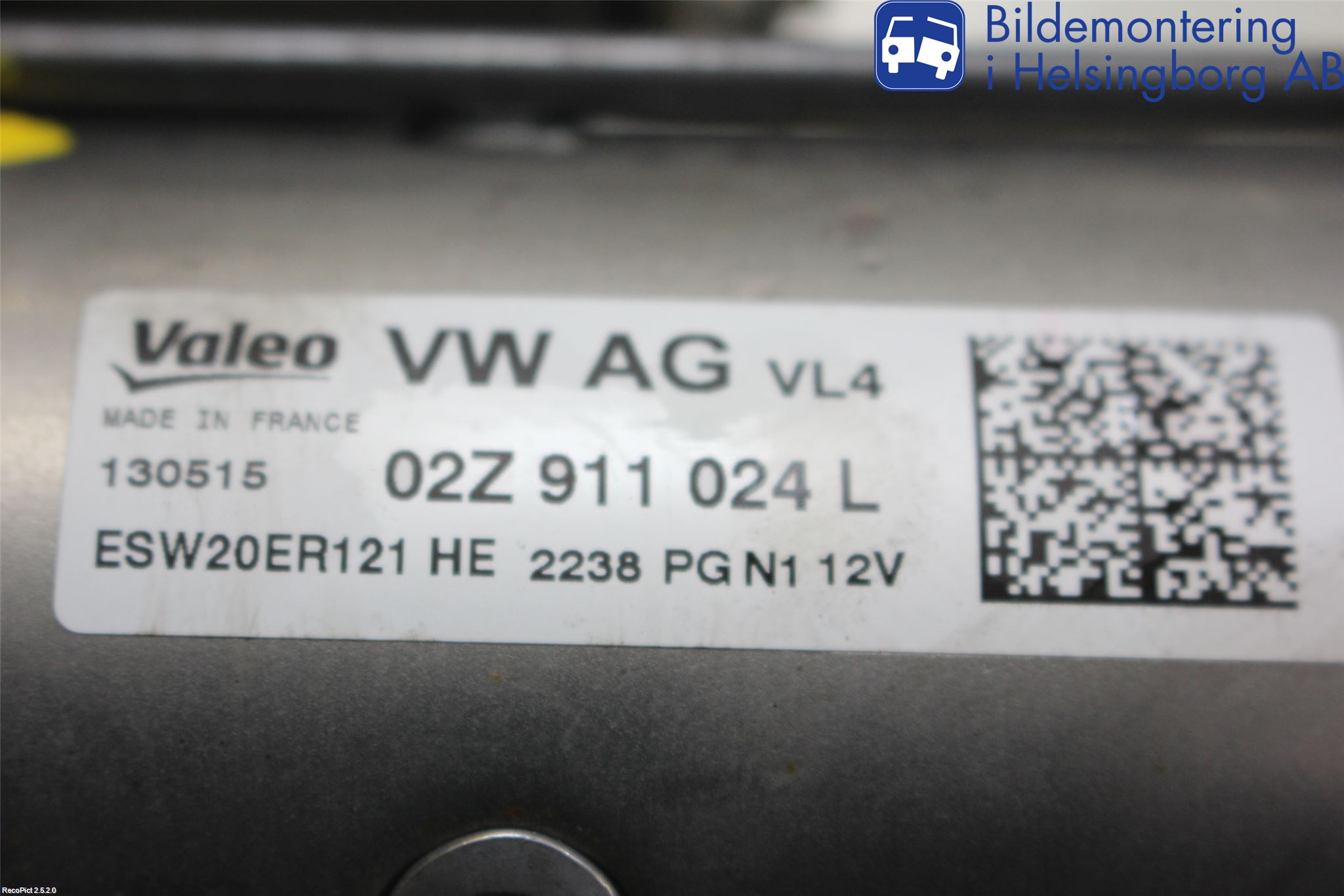 Volkswagen VW GOLF / E-GOLF VII 13-20 Startmotor Diesel