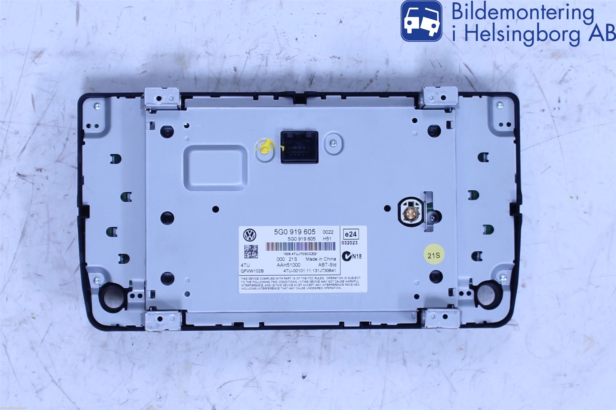 Volkswagen VW GOLF / E-GOLF VII 13-20 Multifunktionsdisplay
