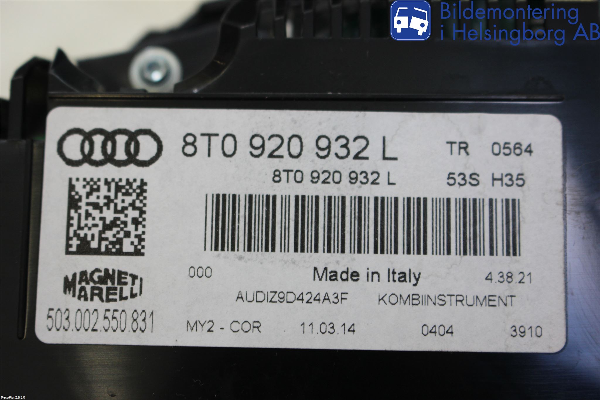 Audi A5 07-16 Instrument Komb