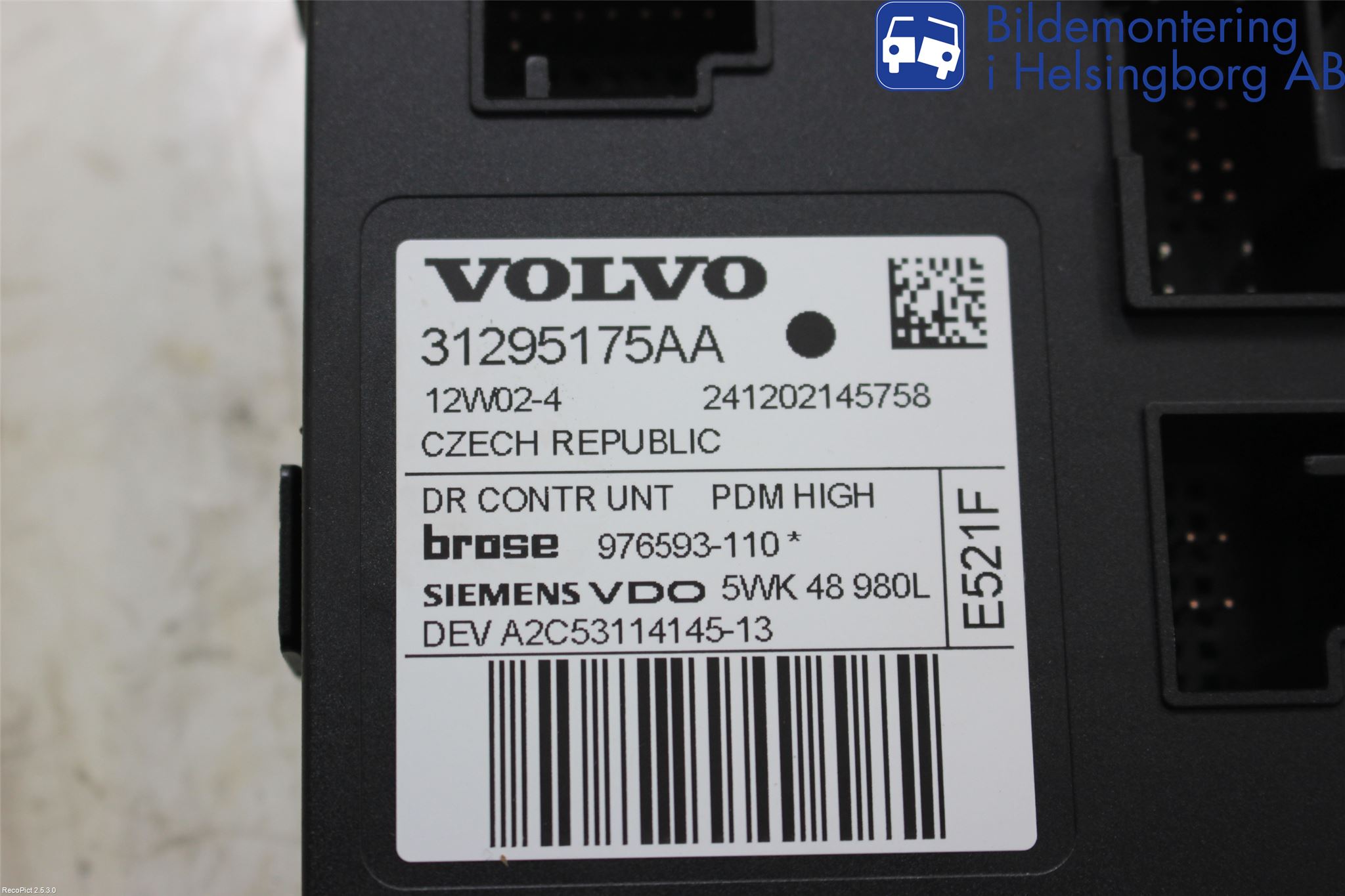 Volvo V50 08-12 Fönsterhissmotor