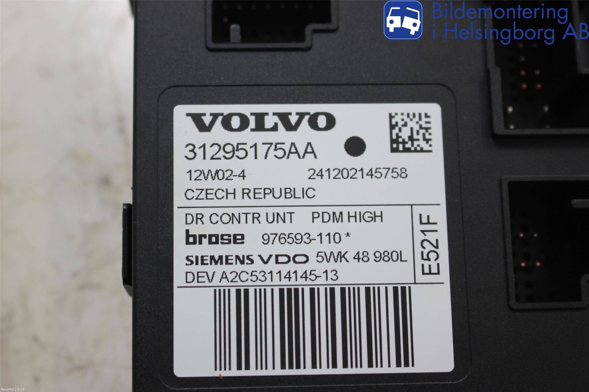 Volvo V50 08-12 Fönsterhissmotor