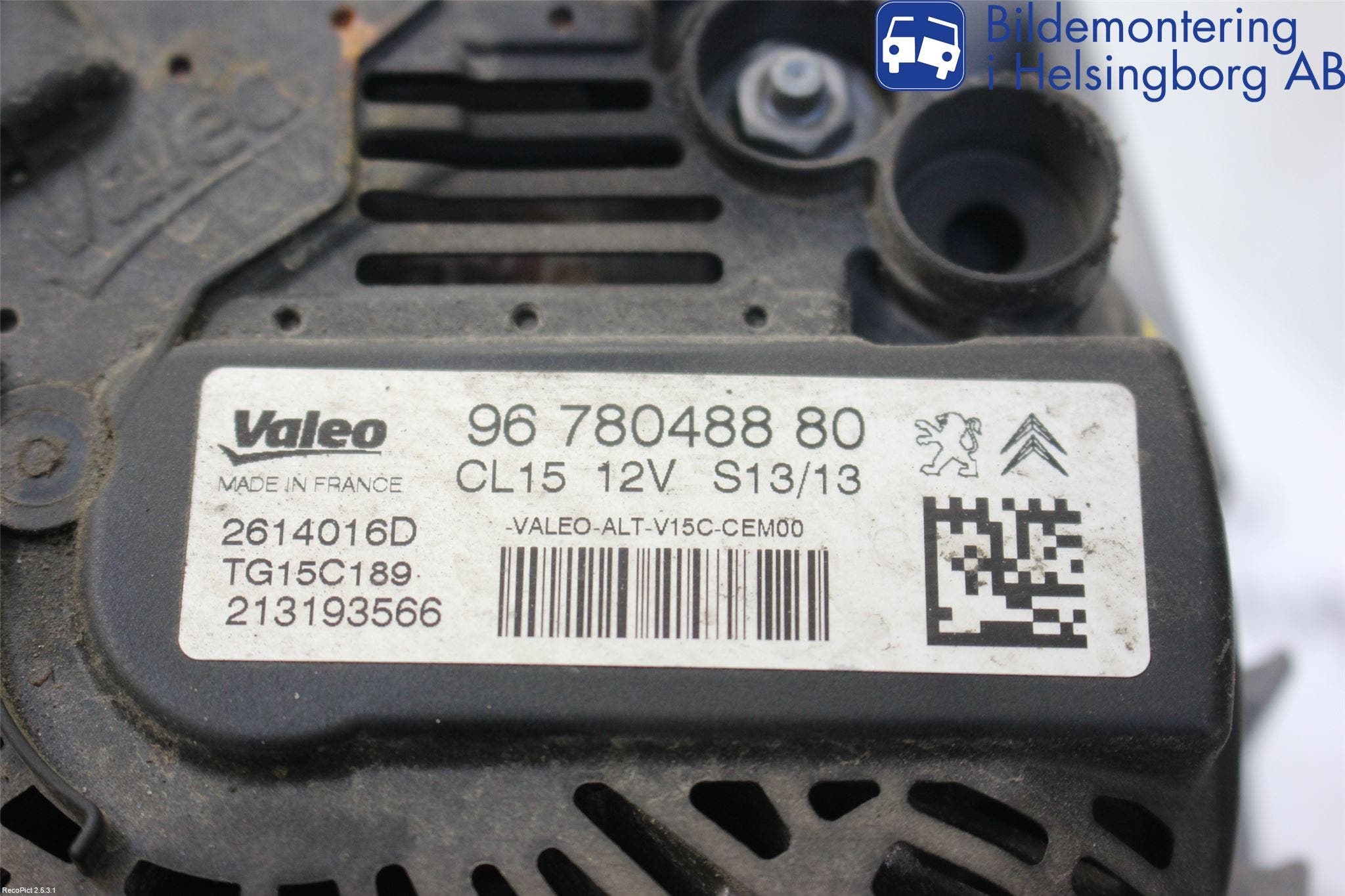 Citroen BERLINGO 08-18 Generator