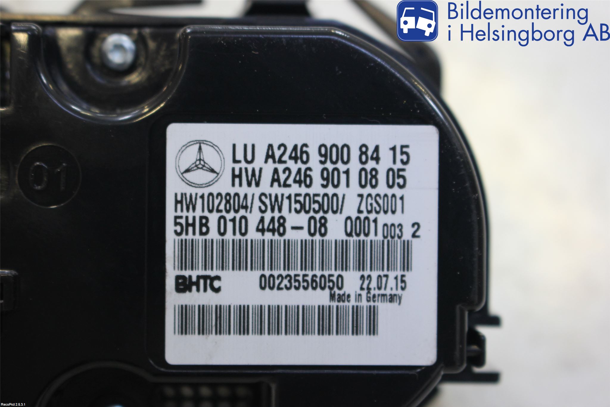 Mercedes-Benz MB B-KLASS (W246/W242) 12-19 Ac Styrenhet Ac Manöveren