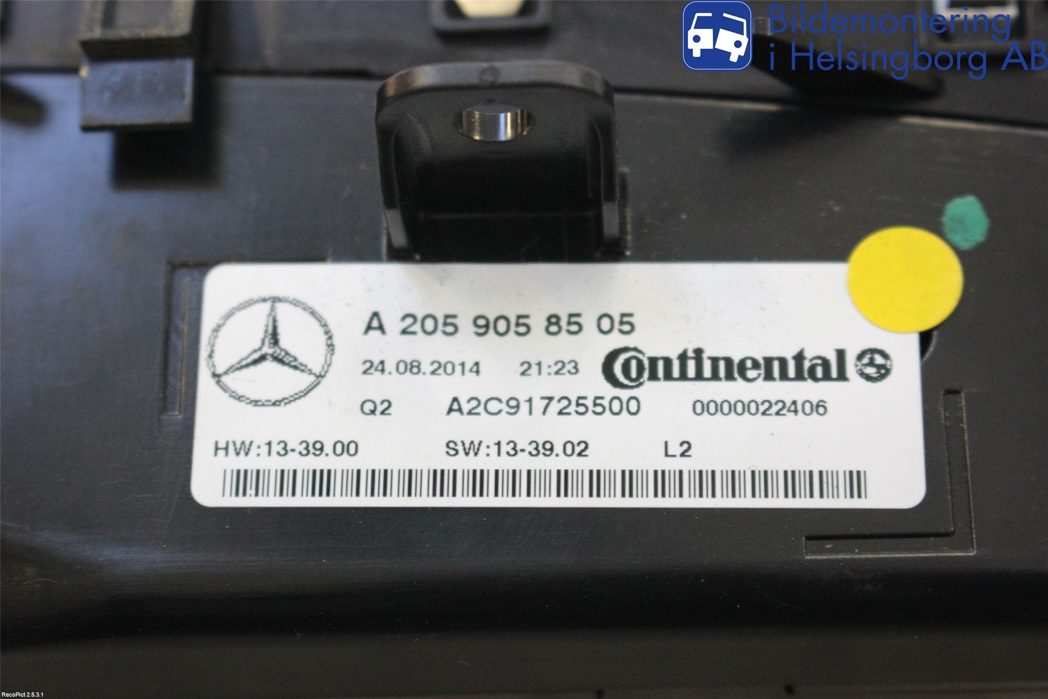 Mercedes-Benz MB C-KLASS (W205) 14-21 Ac Styrenhet Ac Manöveren