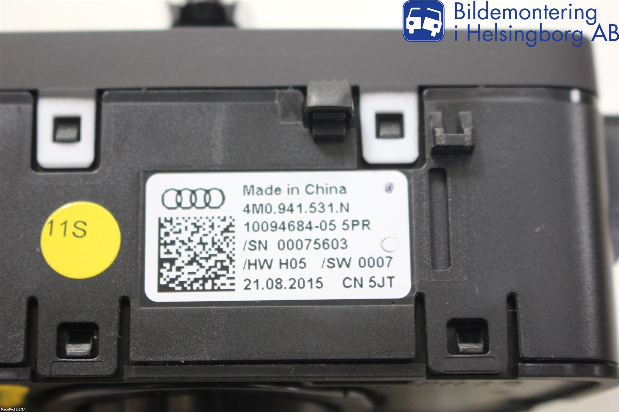 Audi A4/S4 B9 16-19 Strömställare Ljus