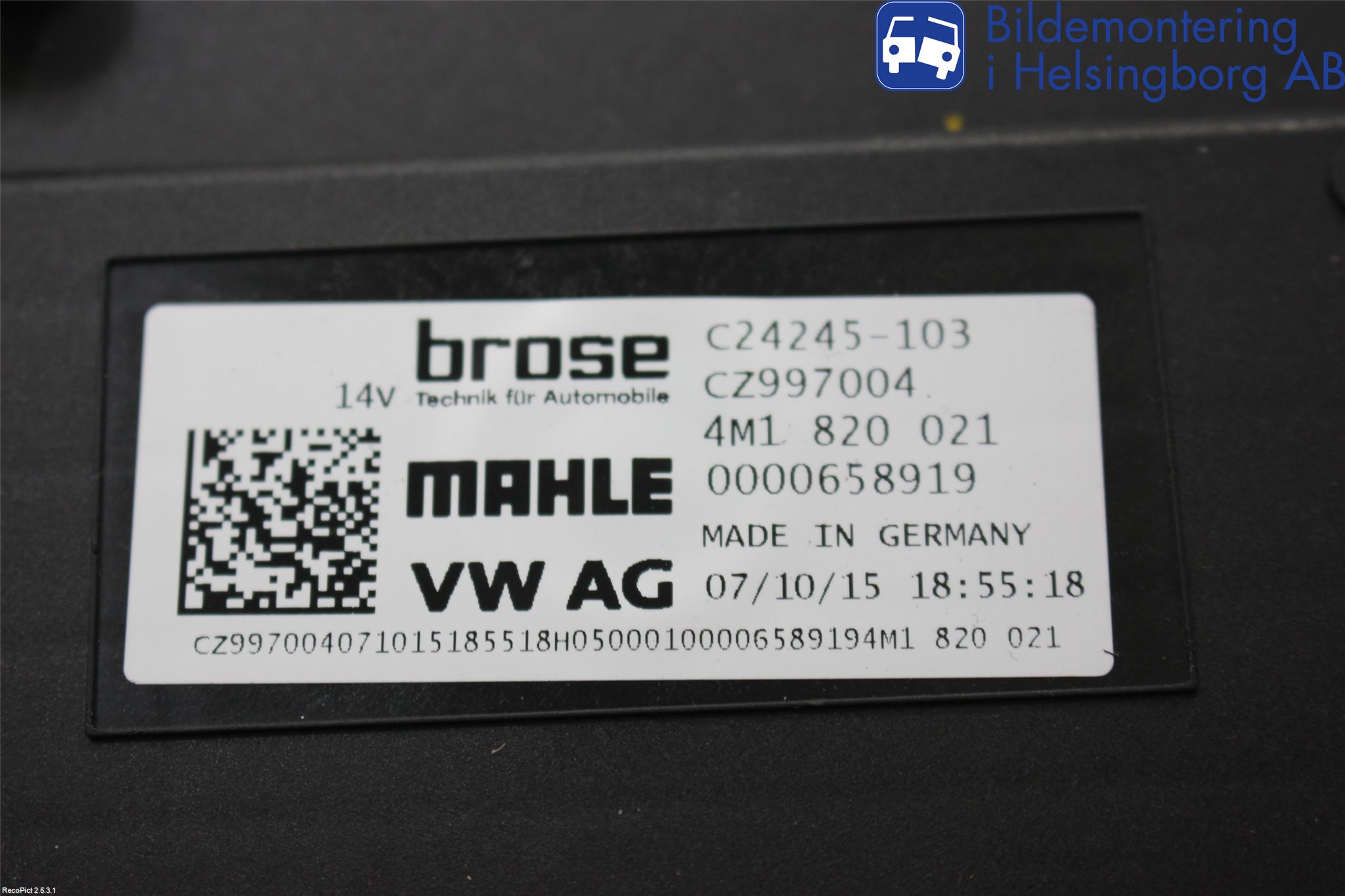 Audi A4/S4 B9 16-19 Värmefläkt