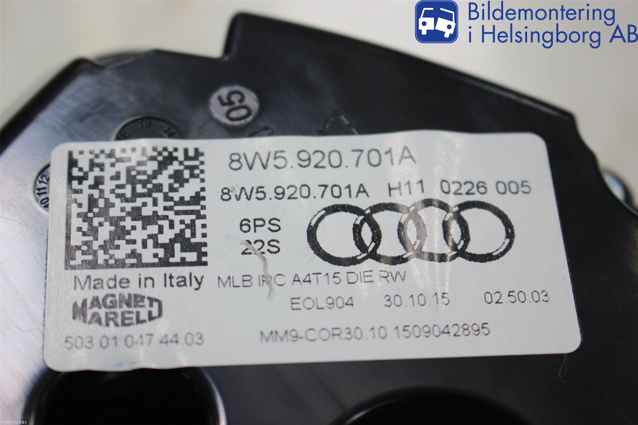 Audi A4/S4 B9 16-19 Instrument Komb