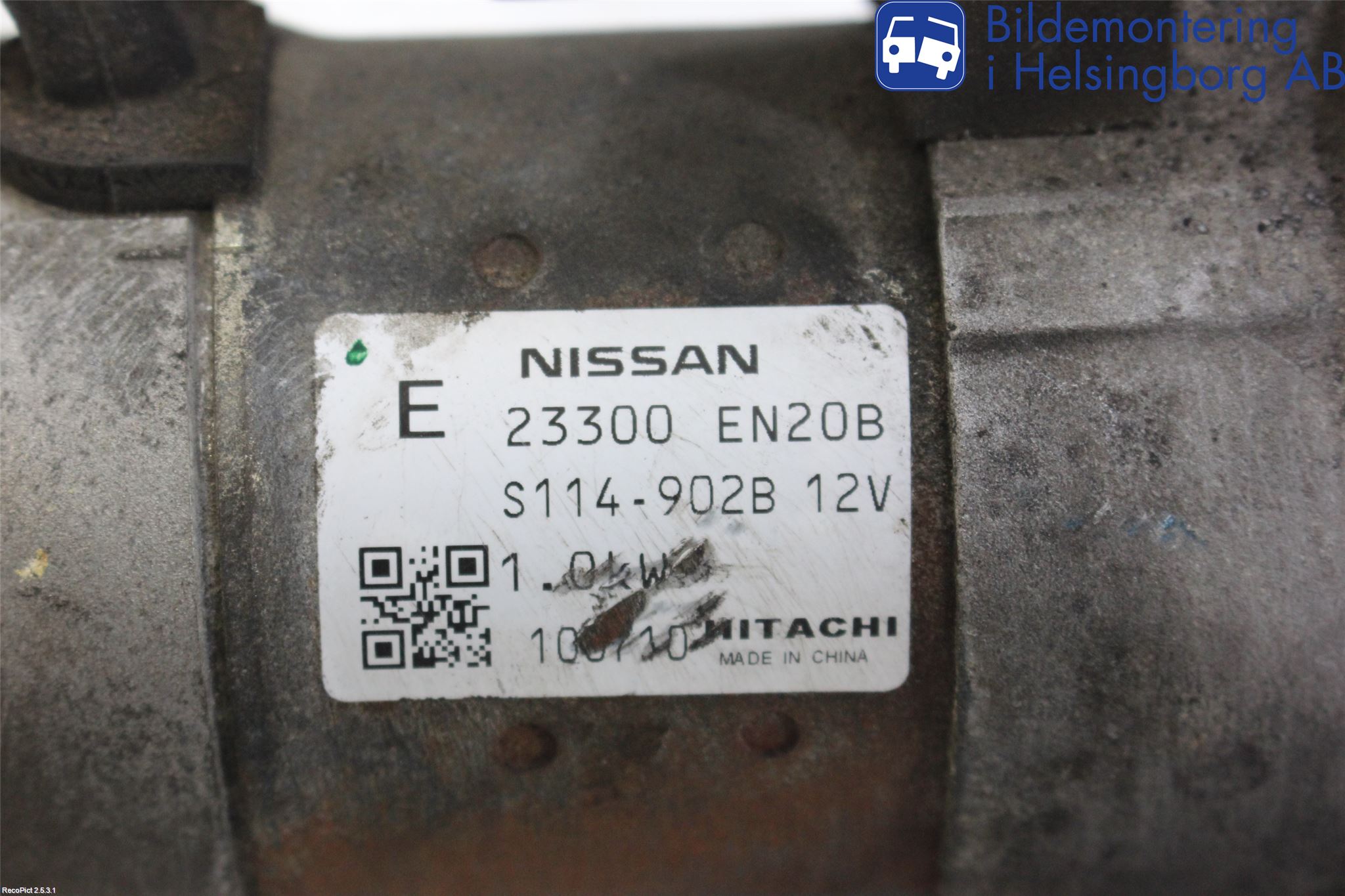 Nissan QASHQAI 10-14 Startmotor