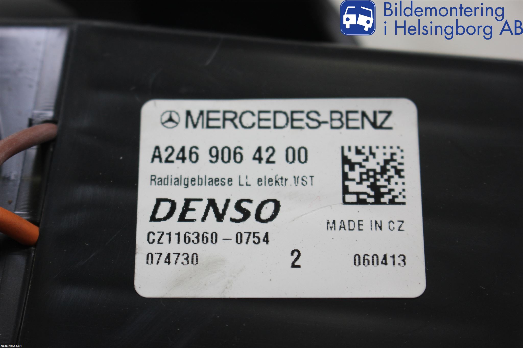 Mercedes-Benz MB A-KLASS (W176) 13-18 Värmefläkt