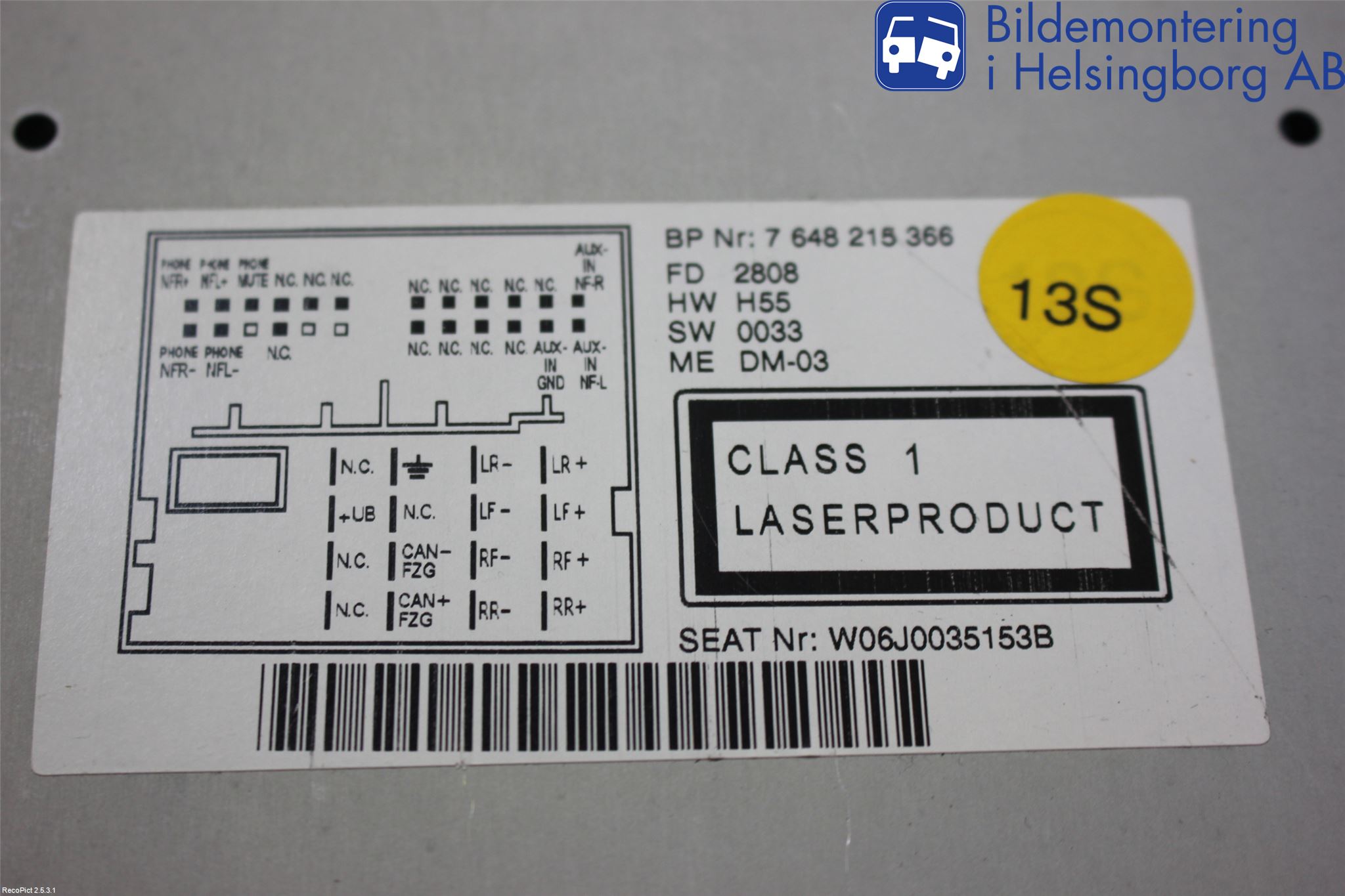 Seat IBIZA IV 08-16 Cd Radio - Multimediapanel